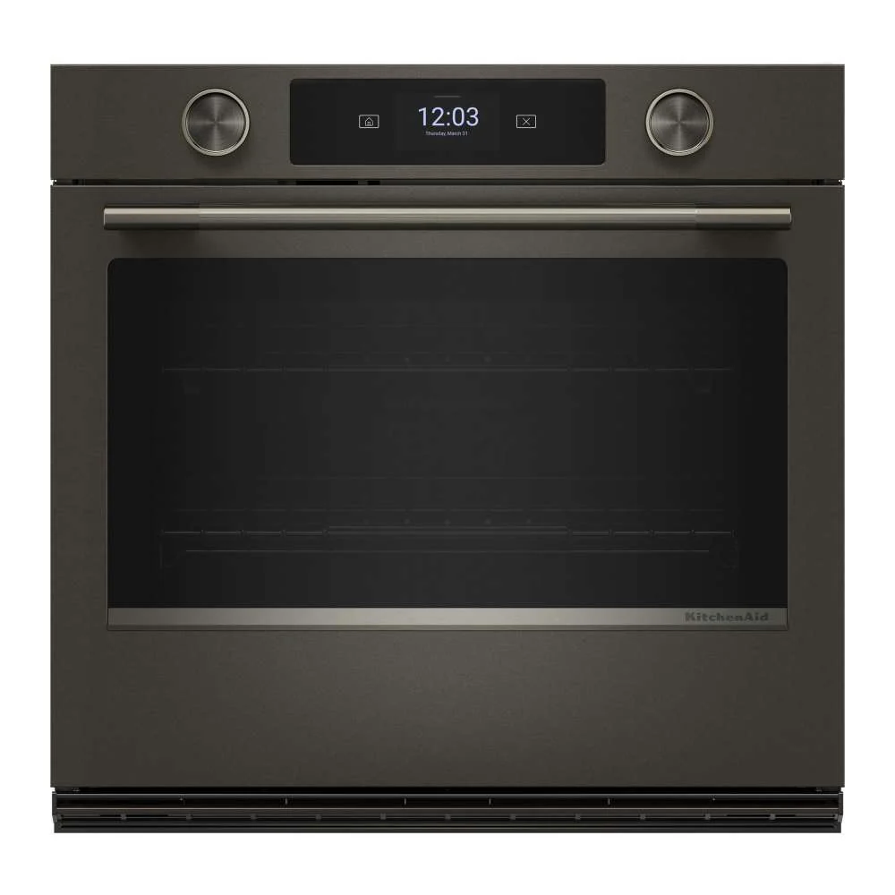 KitchenAid Black Ore 30" Wall Oven with Intelligent Cooking Camera (5 cu ft) - KOES930SBE