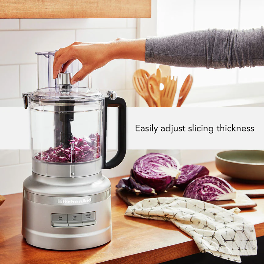 KitchenAid® Contour Silver 13-Cup Food Processor with Dicing Kit - KFP1319CU - Image 5