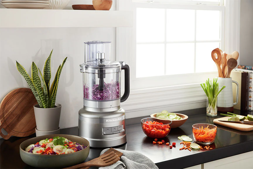 KitchenAid® Contour Silver 13-Cup Food Processor with Dicing Kit - KFP1319CU - Image 6