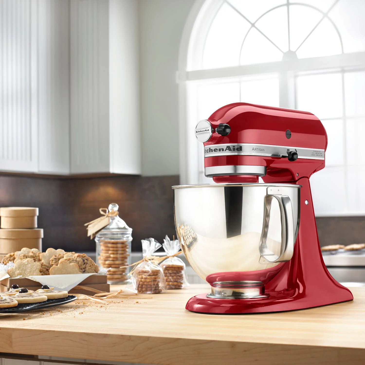 KitchenAid Empire Red 5-Quart Tilt-Head Stand Mixer - KSM150PSER - Image 3