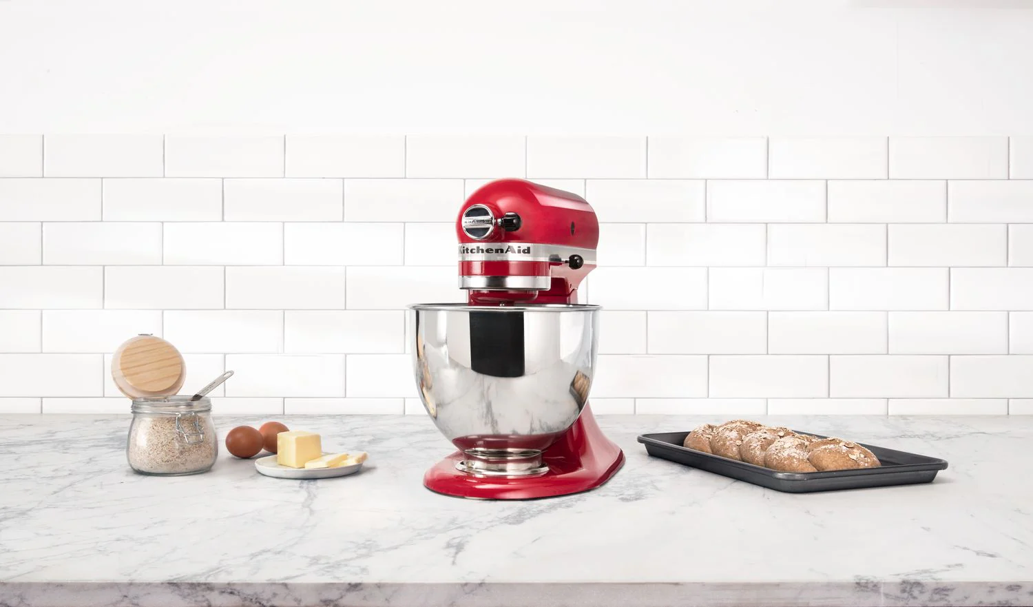 KitchenAid Empire Red 5-Quart Tilt-Head Stand Mixer - KSM150PSER - Image 4