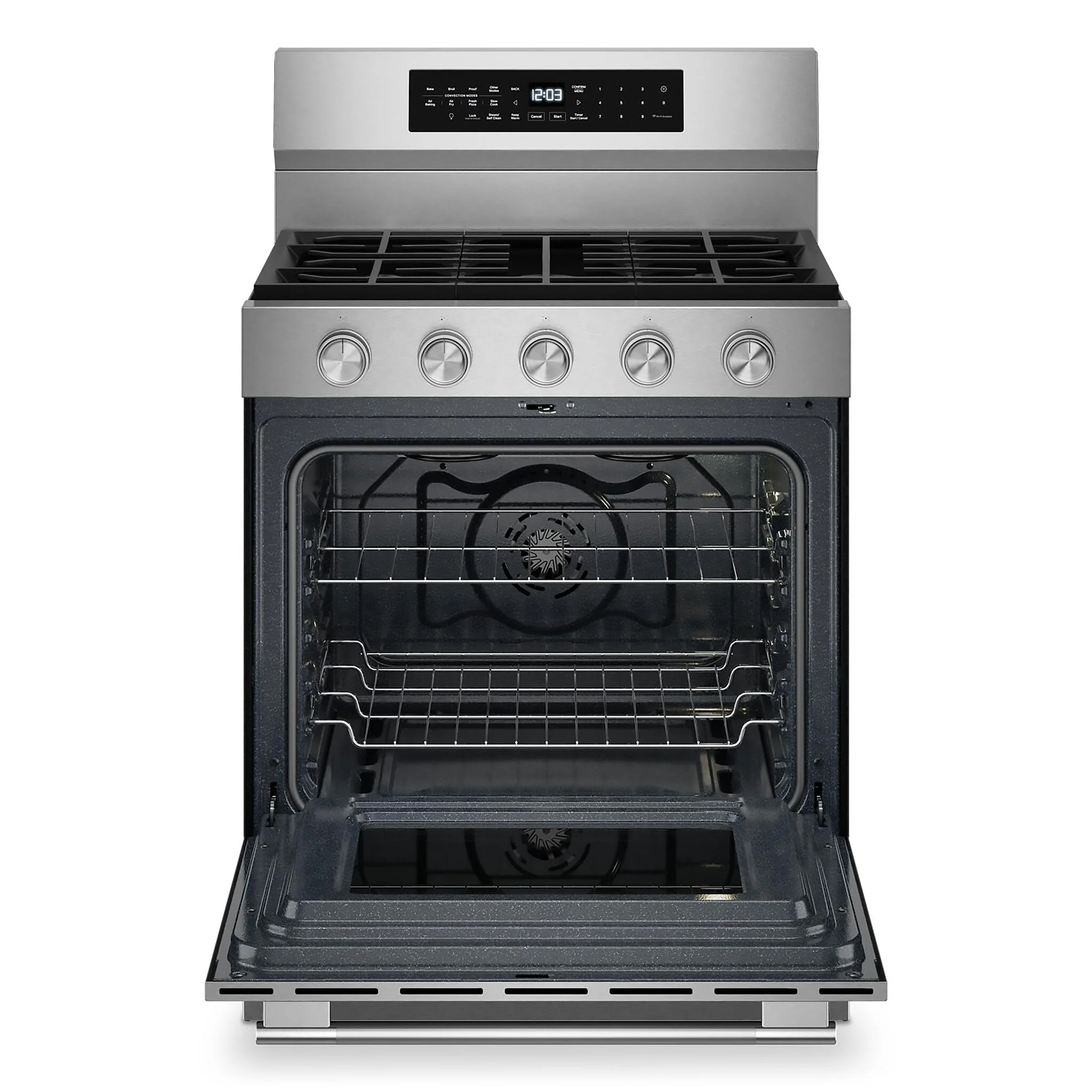 KitchenAid Fingerprint Resistant Stainless Steel Freestanding Gas Convection Range (5 cu.ft) - KFGS530SPS - Image 4