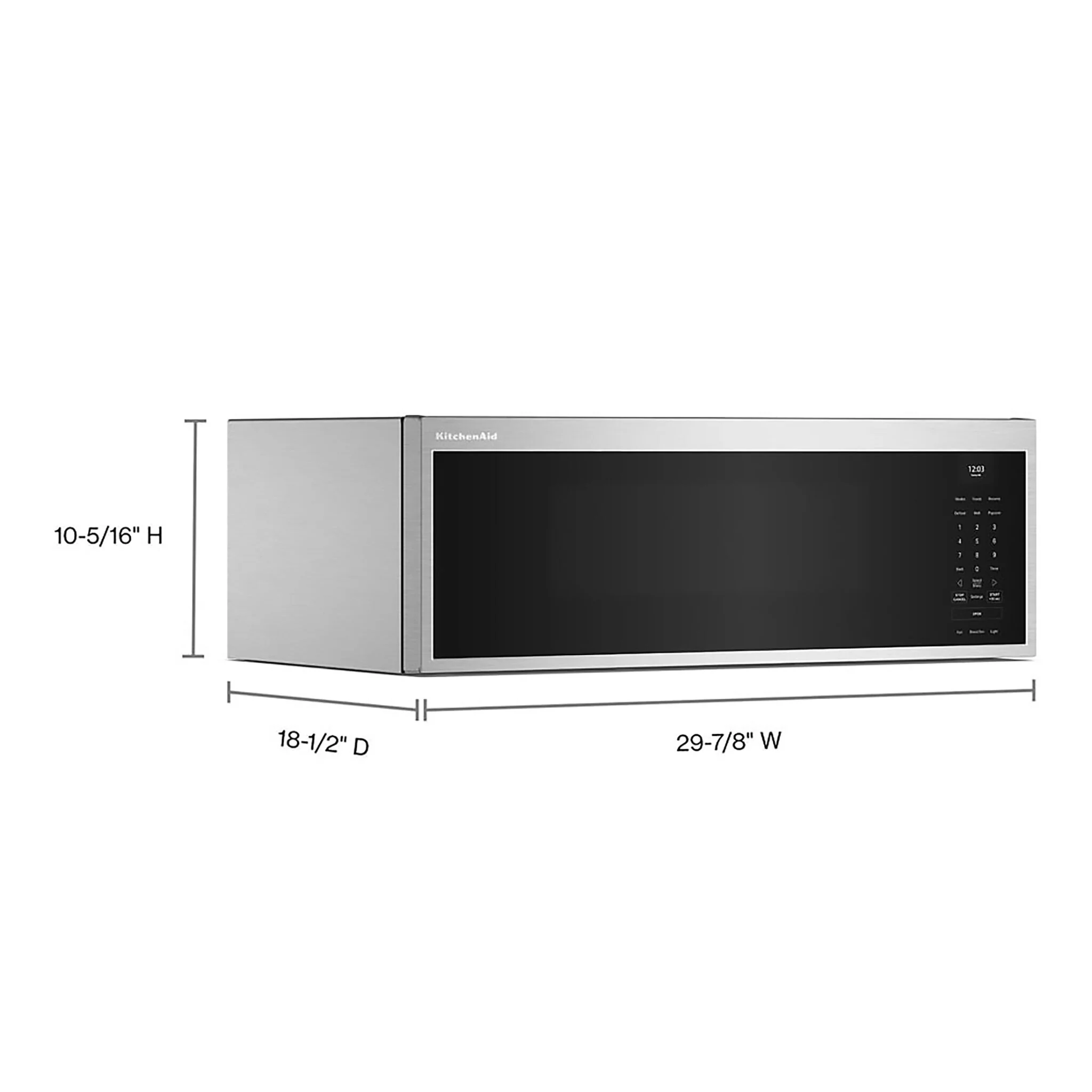 KitchenAid Fingerprint Resistant Stainless Steel Over-The -Range Microwave (1.1 Cu.Ft.) - YKMML550RPS - Image 7