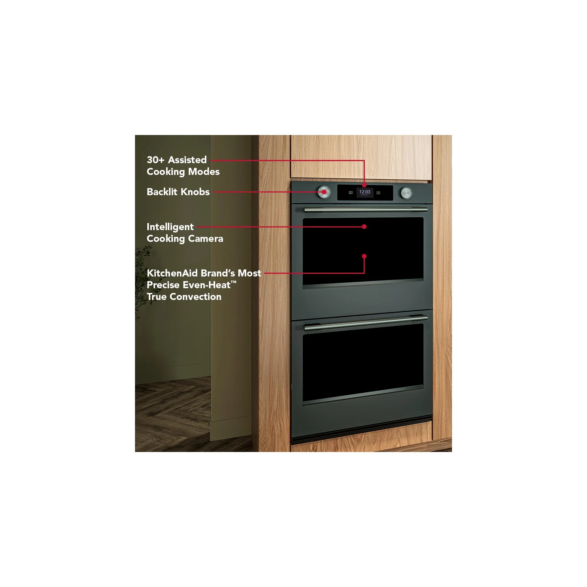 KitchenAid Juniper 30" Smart Electric Double Wall Oven with Intelligent Cooking Camera (10 Cu. Ft.) - KOED930SJP - Image 12