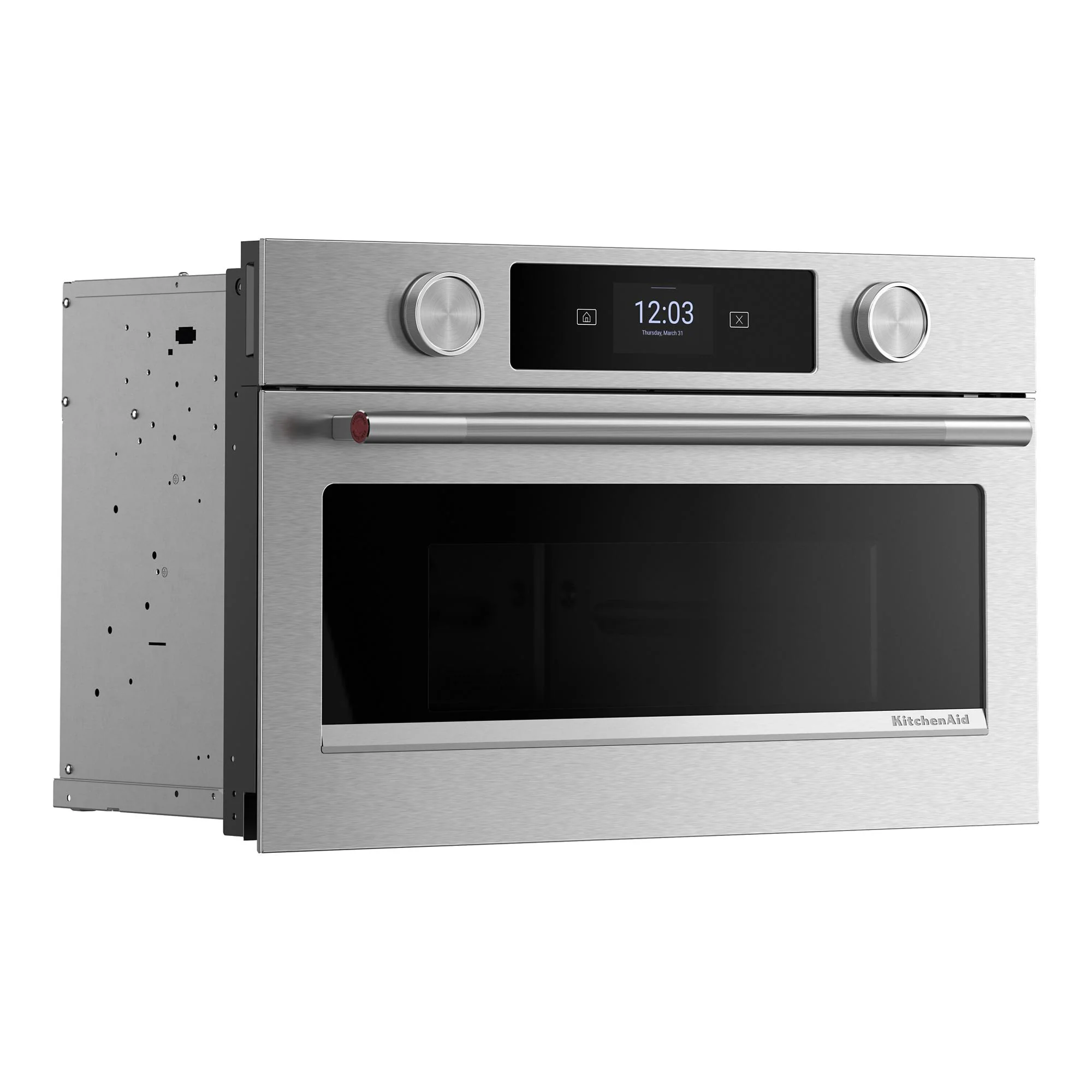 KitchenAid PrintShield Stainless 27 in. Built-In Convection Microwave (1.4 Cu. Ft.) - KMBS727SPS - Image 2