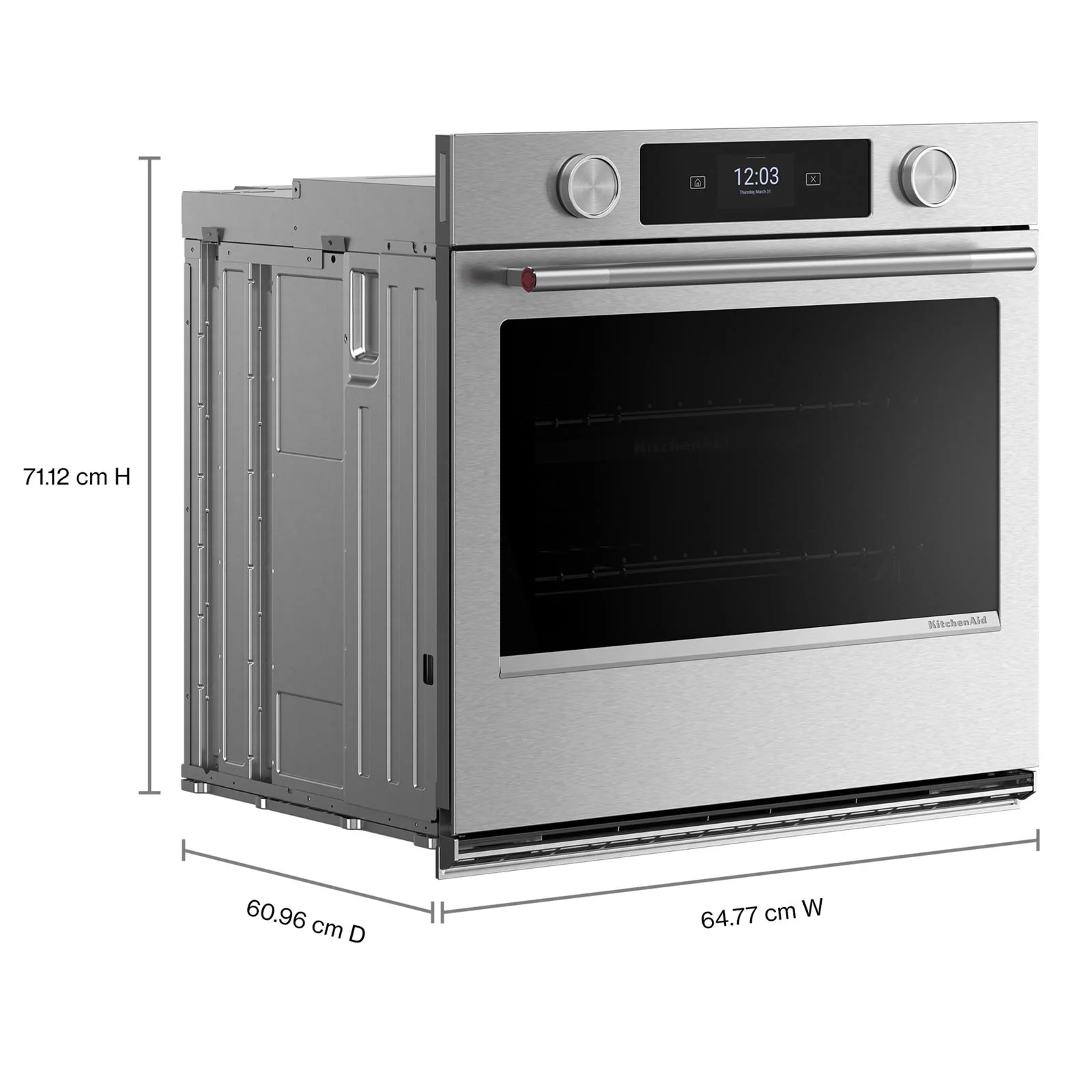 KitchenAid PrintShield Stainless 27" Wall Oven (4.3 cu ft) - KOES727SPS - Image 7