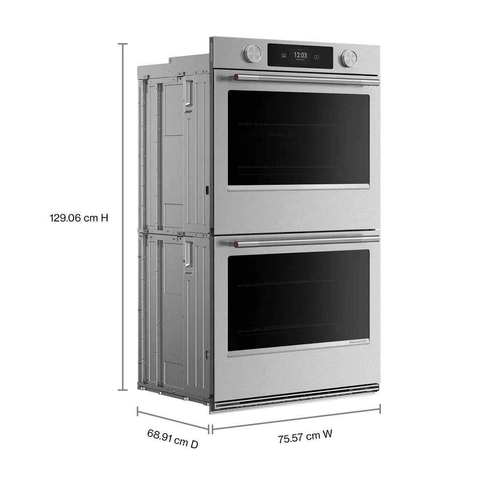 KitchenAid PrintShield™ Stainless 30" Smart Electric Double Wall Oven with Intelligent Cooking Camera (10 Cu. Ft.) - KOED930SPS - Image 3