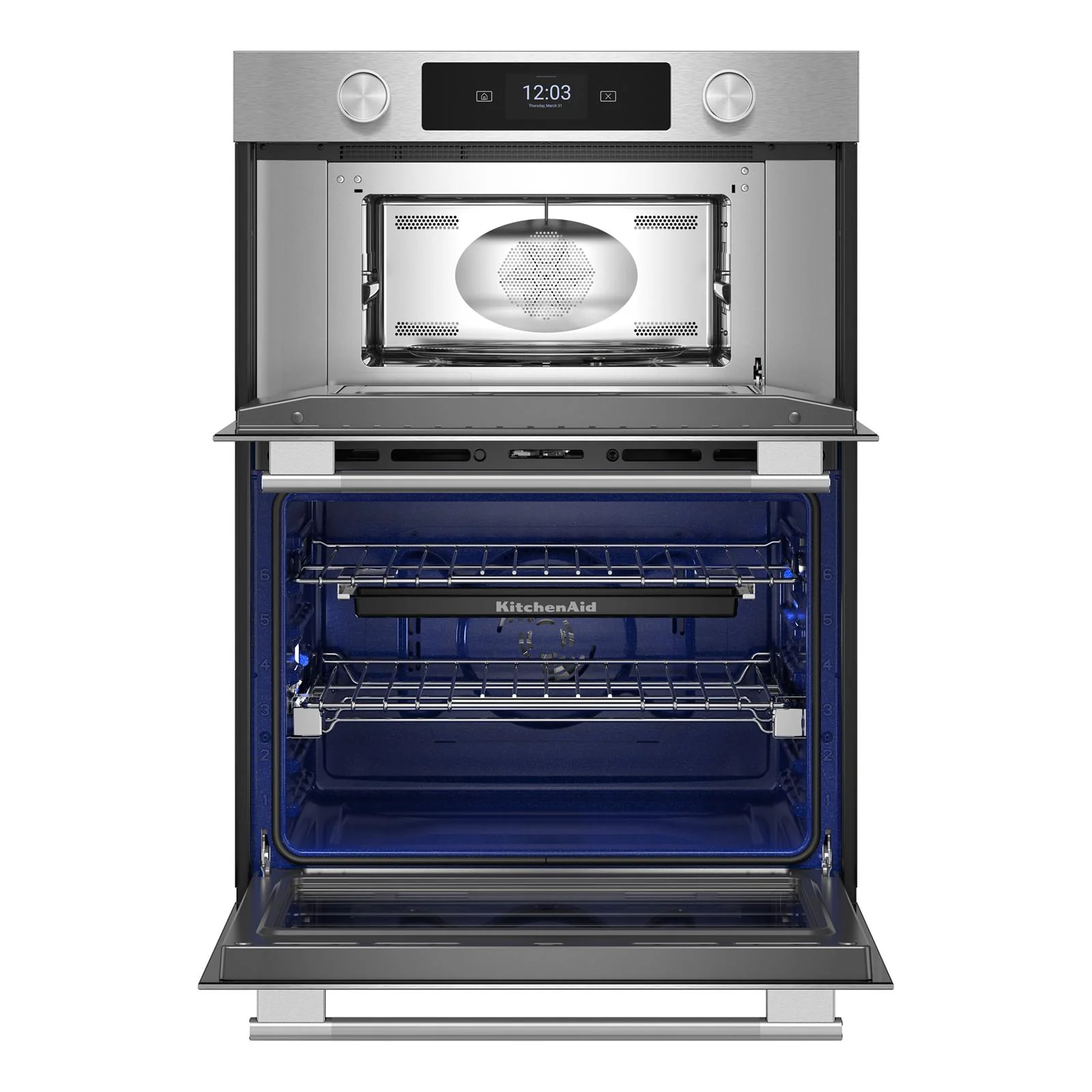 KitchenAid PrintShield Stainless 30" Wall Oven with Microwave (6.4 cu ft) - KOEC730SPS - Image 4