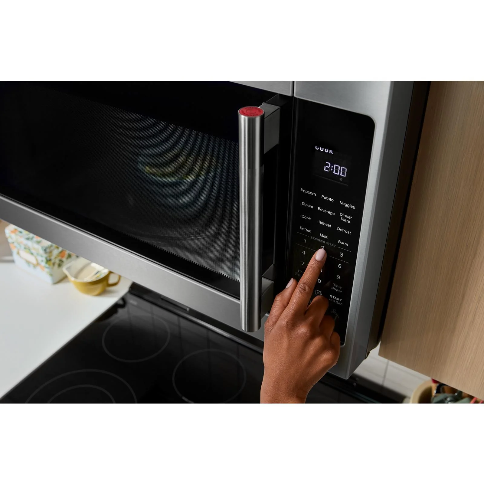 KitchenAid PrintShield Stainless Built-in Microwave (2.1 Cu. Ft.) - YKMMS330SPS - Image 5