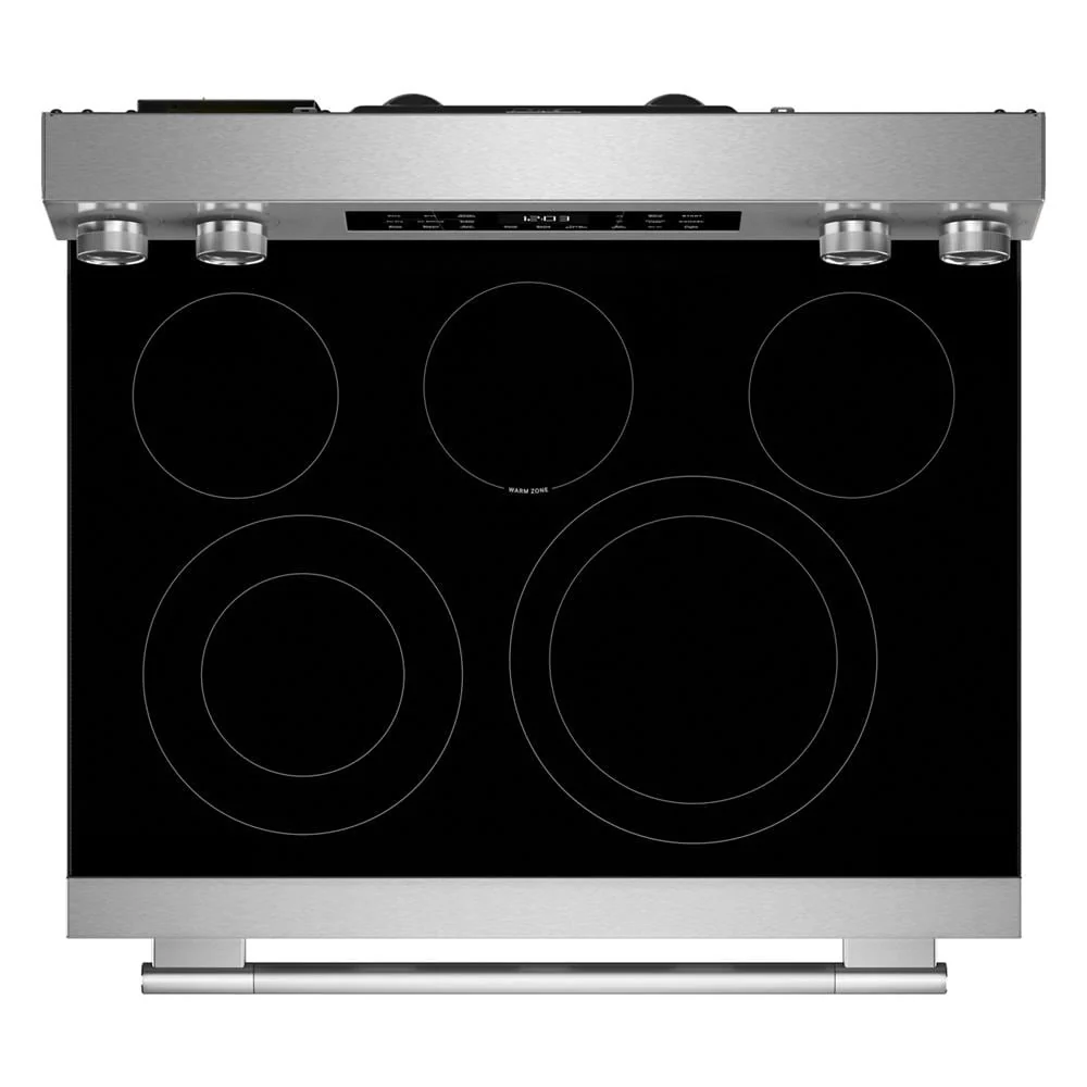 KitchenAid PrintShield™ Stainless Finish Freestanding Smart Electric Convection Range (5.3 Cu. Ft.) - YKFES330TPS - Image 5
