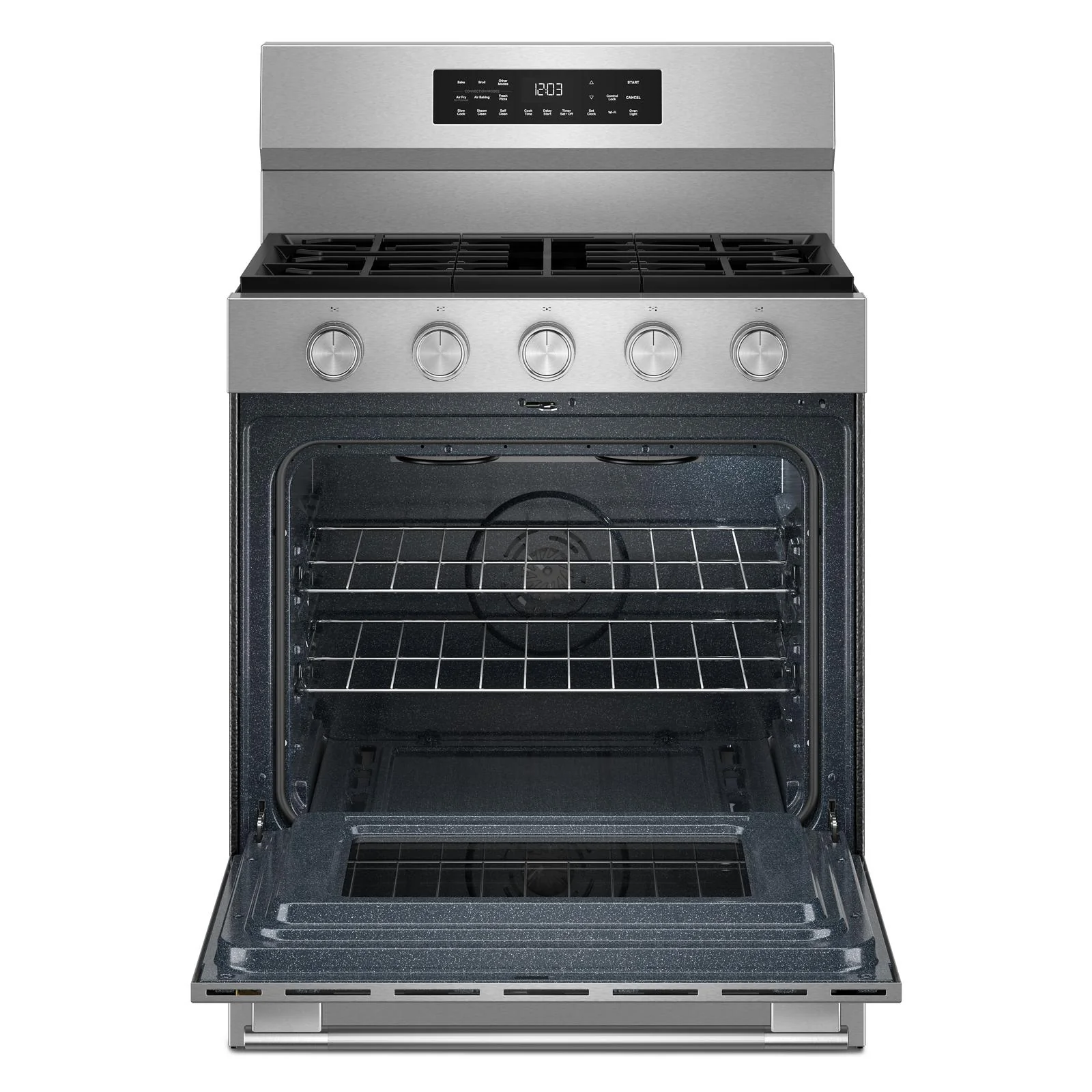 KitchenAid PrintShield™ Stainless Finish Freestanding Smart Gas Convection Range (5.0 Cu. Ft.) - KFGS330TPS - Image 3
