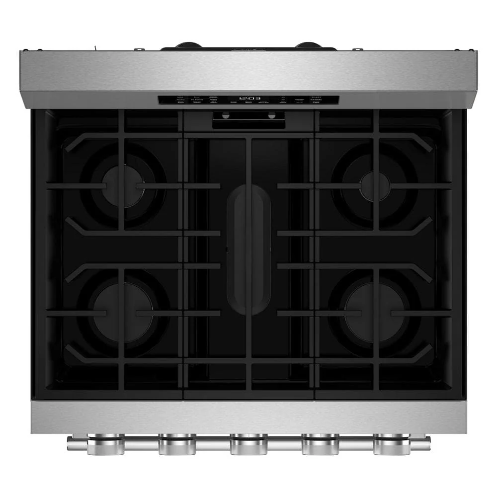 KitchenAid PrintShield™ Stainless Finish Freestanding Smart Gas Convection Range (5.0 Cu. Ft.) - KFGS330TPS - Image 6