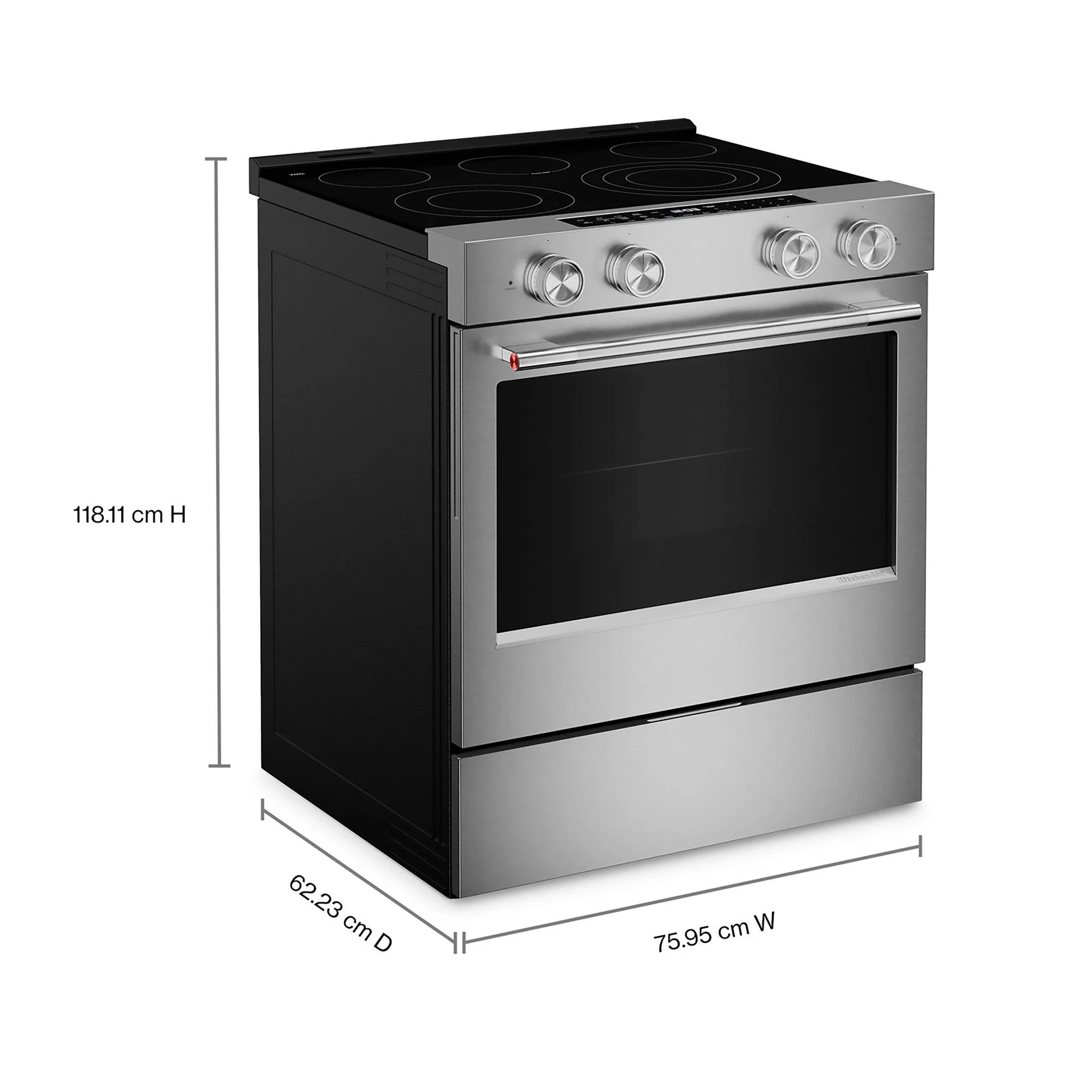 KitchenAid Printshield Stainless Freestanding Electric Convection Range (5.3 cu.ft.) - YKFES530SPS - Image 9