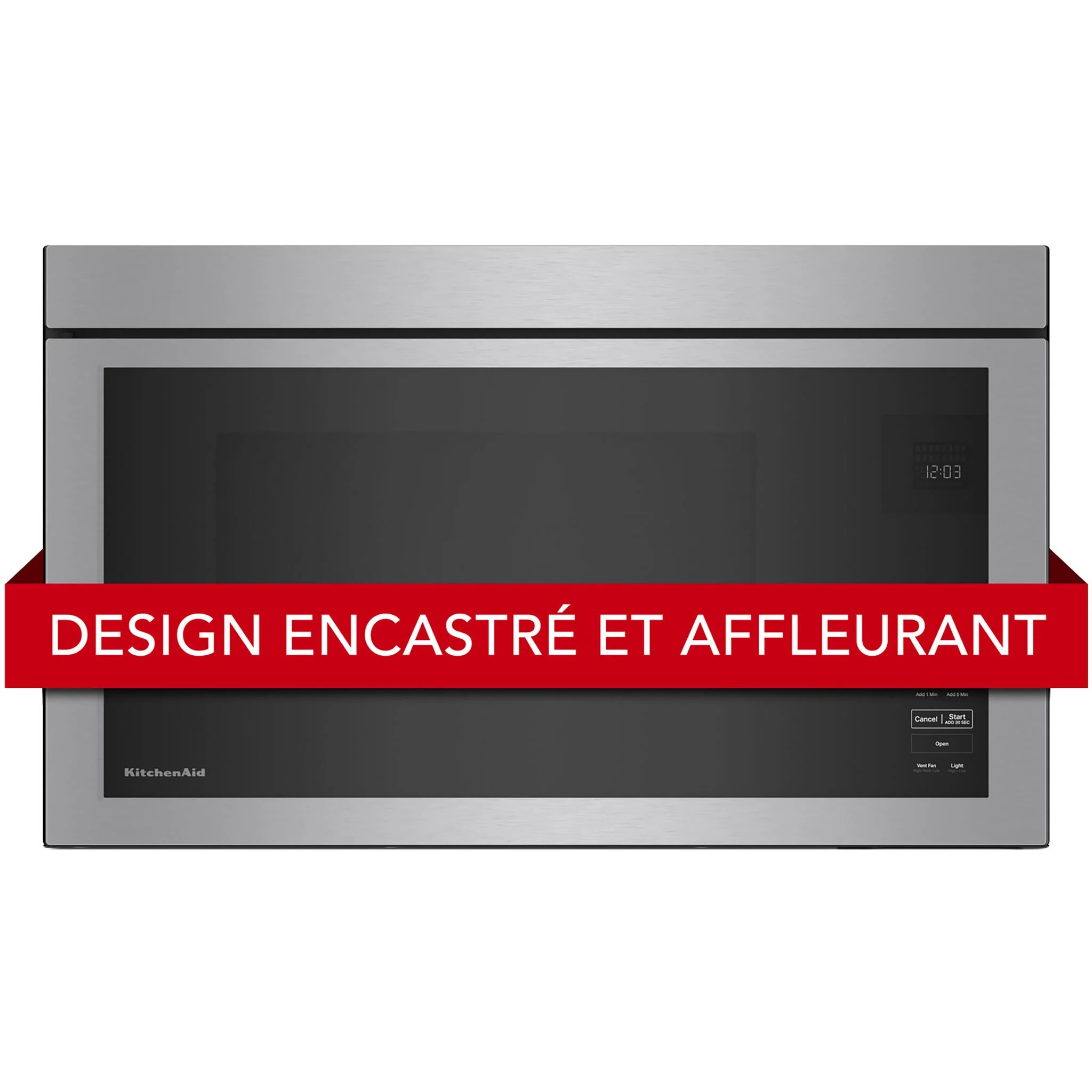 KitchenAid PrintShield Stainless Over-the-Range Microwave (1.10 Cu Ft) - YKMMF330PPS - Image 3