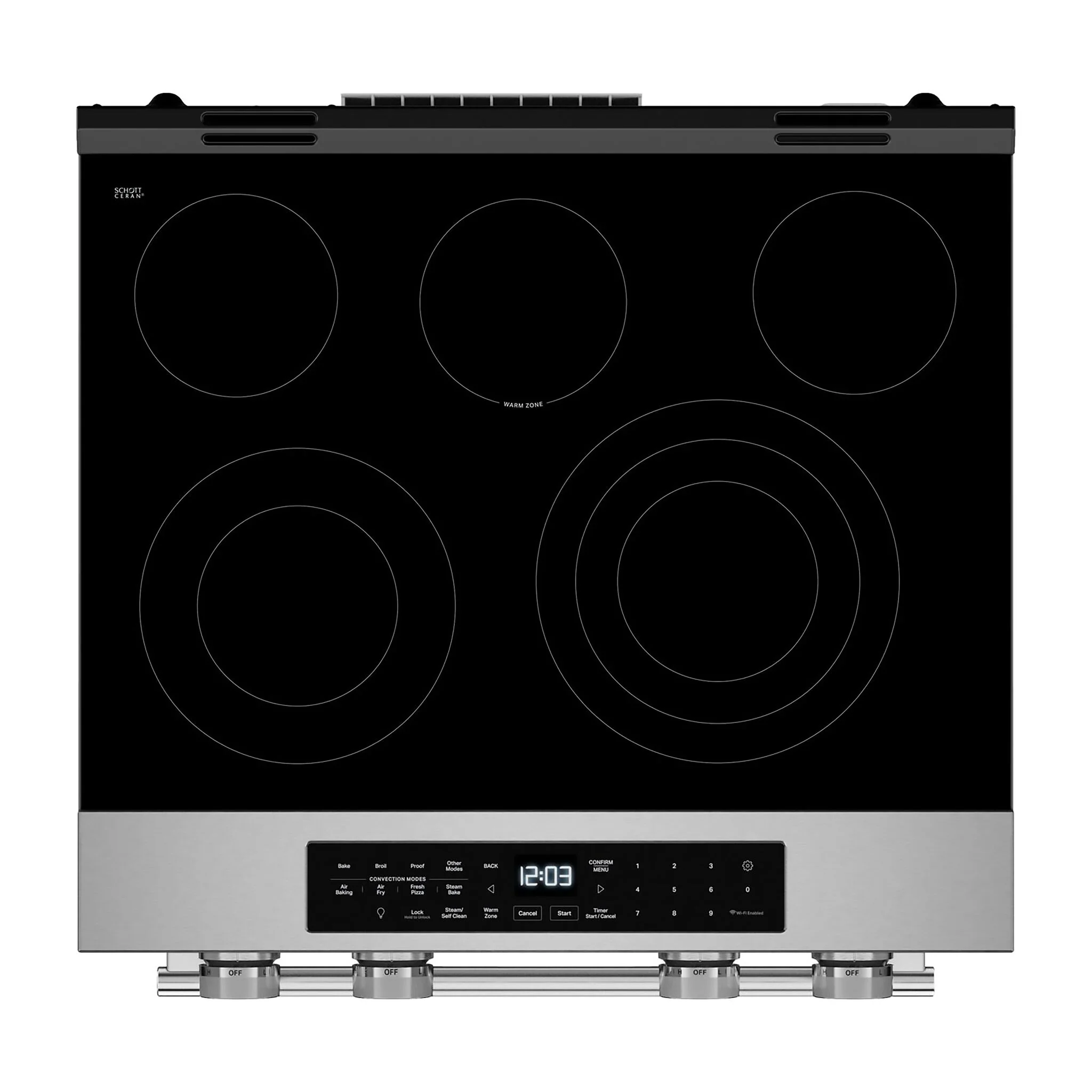KitchenAid PrintShield Stainless Slide-in Electric Convection Range (5.3 cu.ft.) - YKSES330SPS - Image 6