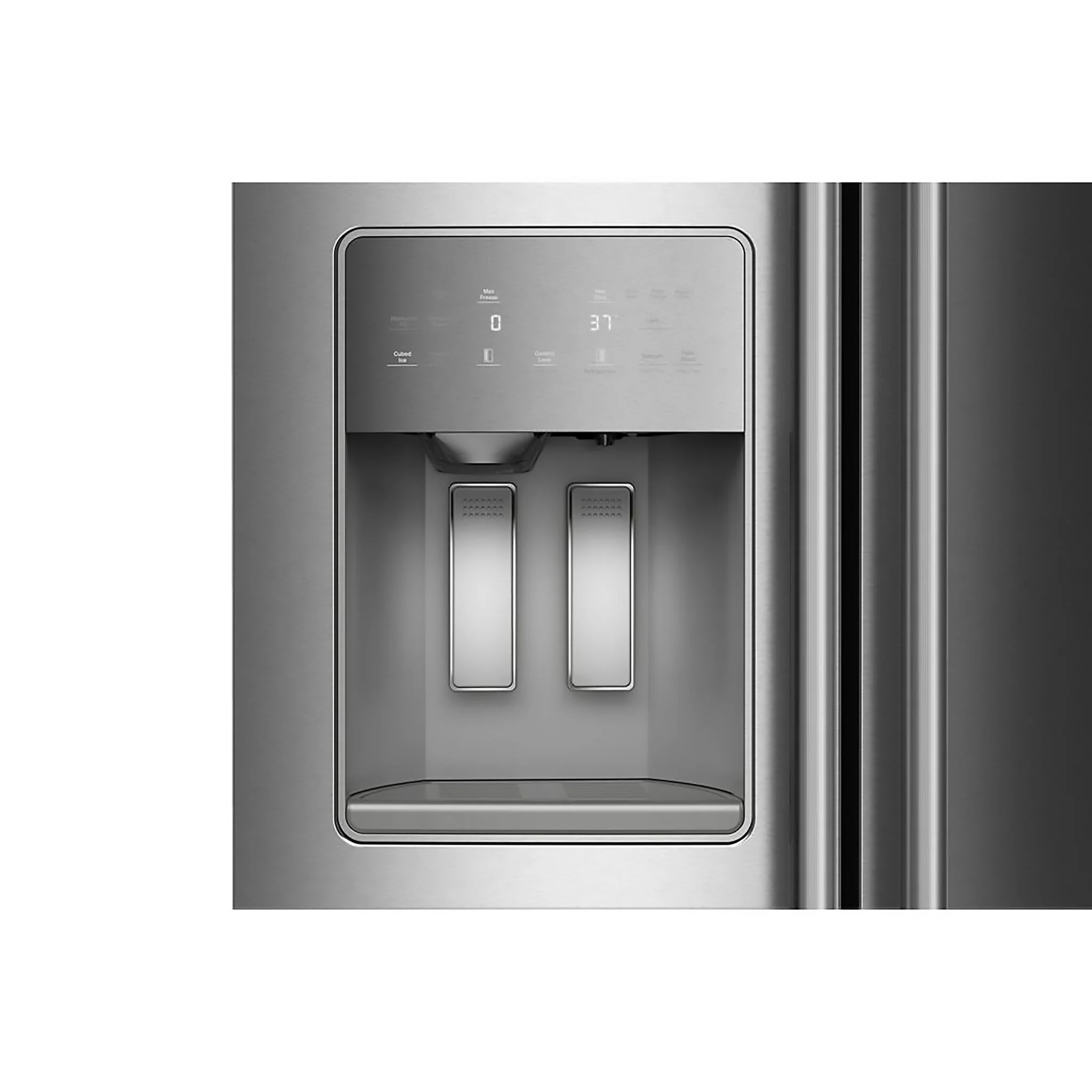 KitchenAid 36" 20.8 Cu. Ft. Printshield Stainless Steel Counter-Depth Side-by-Side Refrigerator - KRSC536RPS - Image 3
