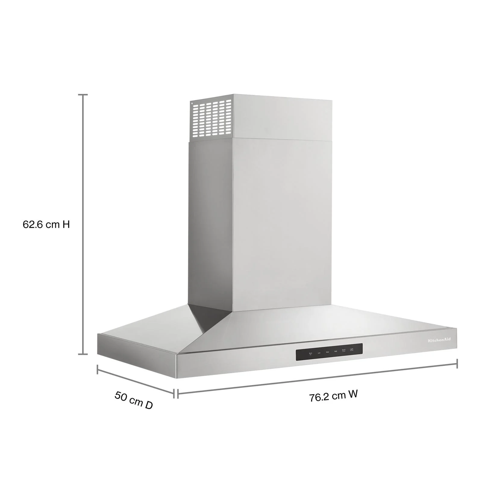 KitchenAid® Stainless Steel 30" 400 CFM Wall-Mount Canopy Hood - KVWC730SSS - Image 9