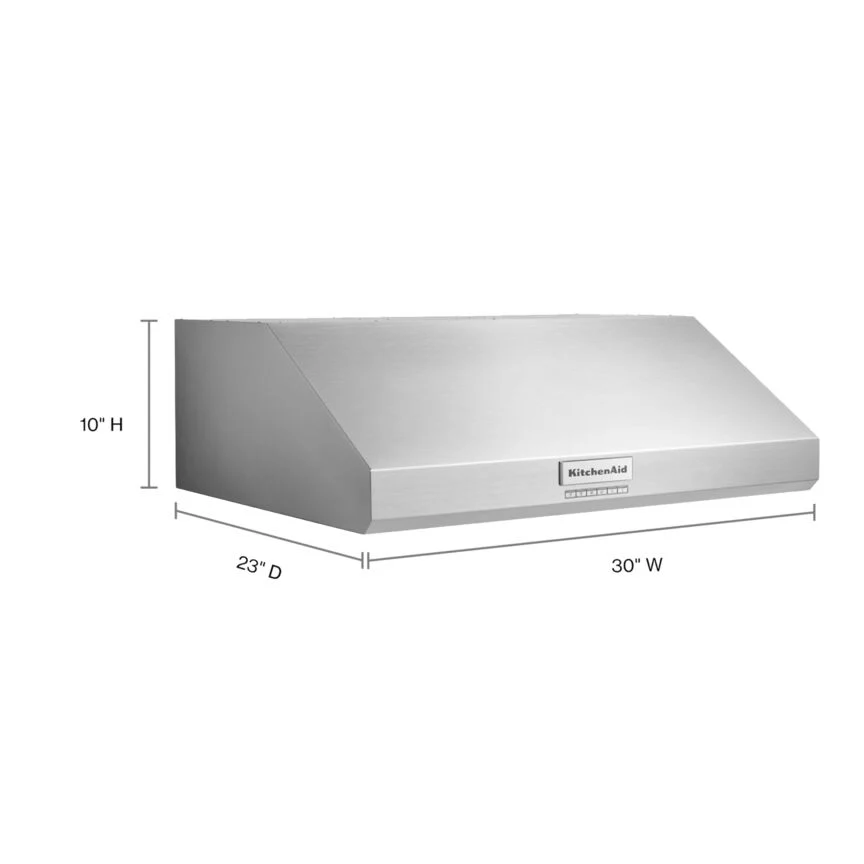 KitchenAid Stainless Steel 30" 585 CFM Commercial-Style Under-Cabinet Range Hood - KVUC600KSS - Image 3