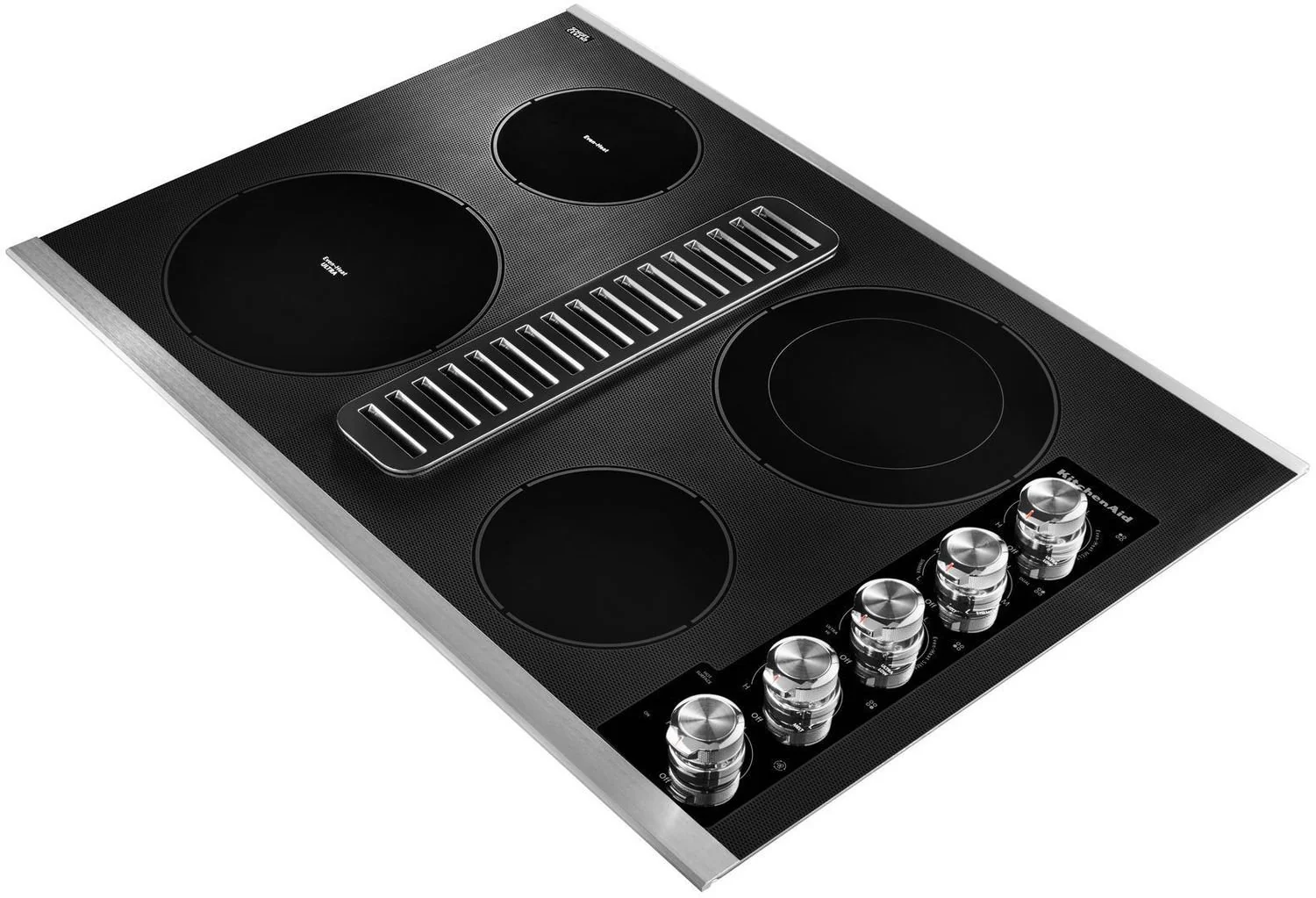 KitchenAid Stainless Steel 30" Electric Downdraft Cooktop - KCED600GSS - Image 2