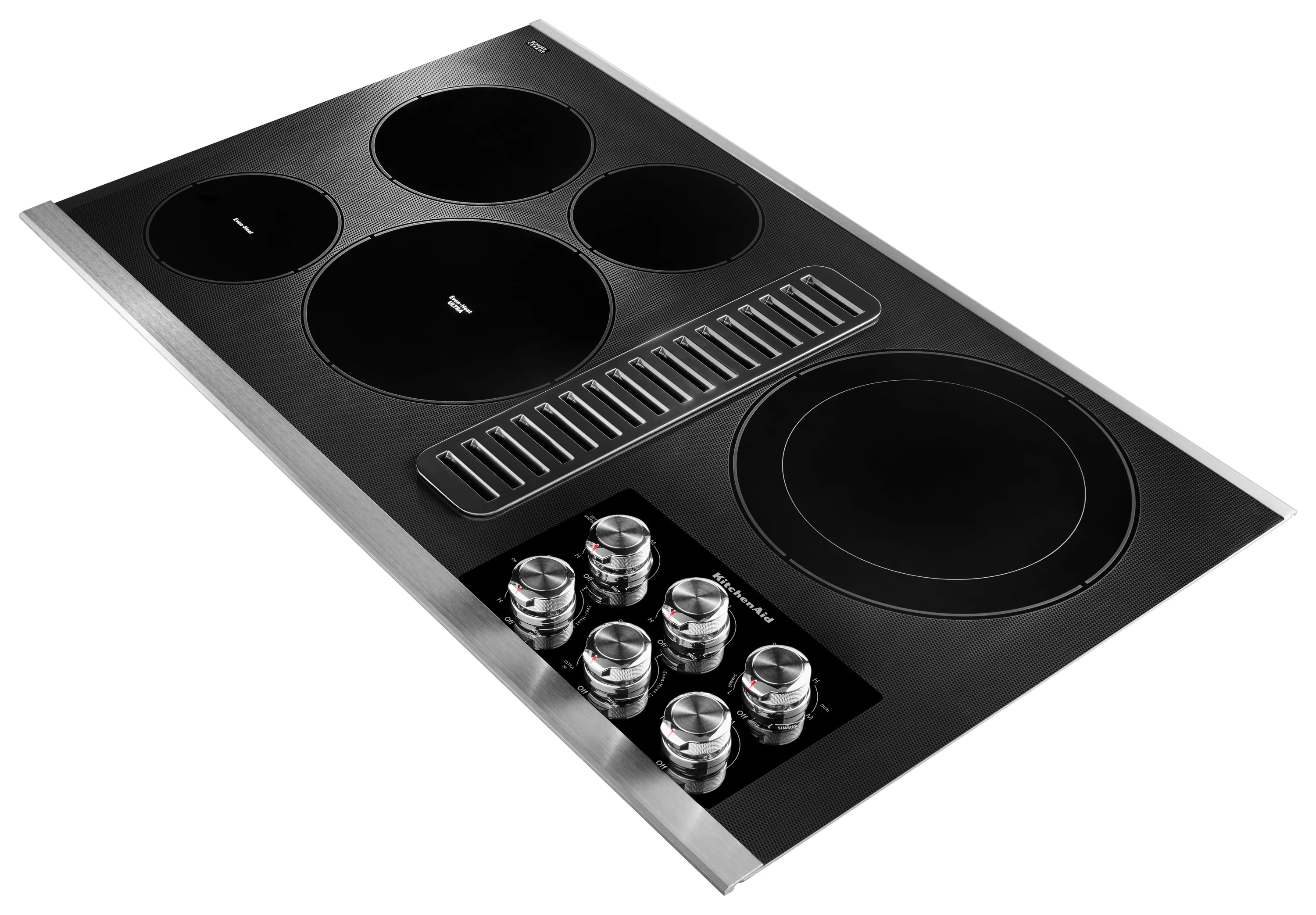 KitchenAid Stainless Steel 36" Electric Downdraft Cooktop - KCED606GSS - Image 2