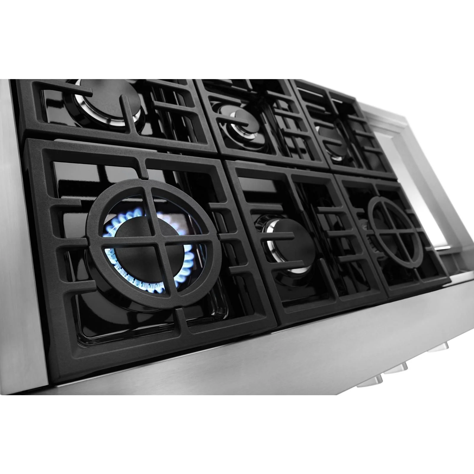 KitchenAid Stainless Steel 48" Commercial Gas Cooktop - KCGC558JSS - Image 5