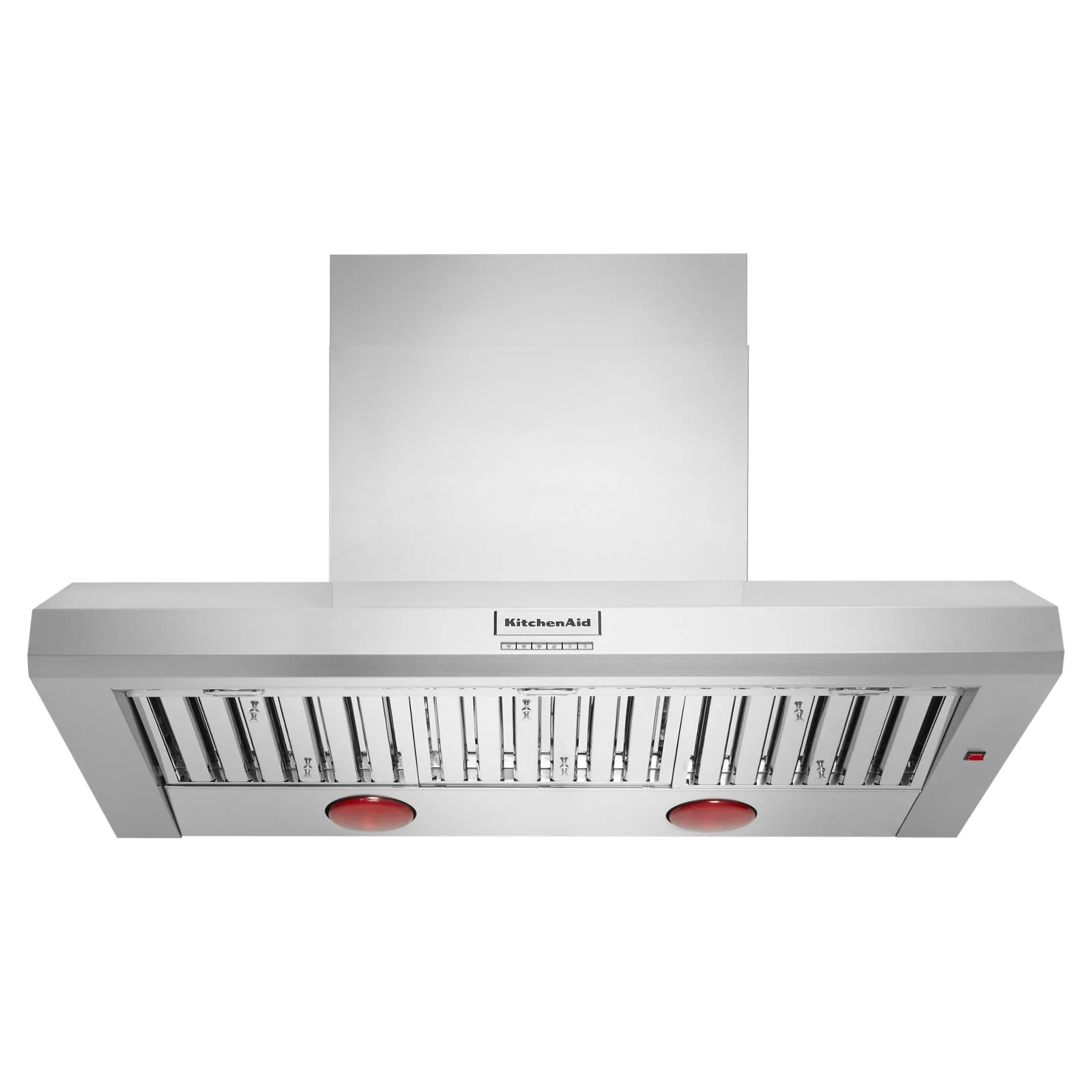KitchenAid Stainless Steel 48" Commercial-Style 585-1170 CFM Wall-Mount Canopy Range Hood without motor - KVWC958KSS - Image 2