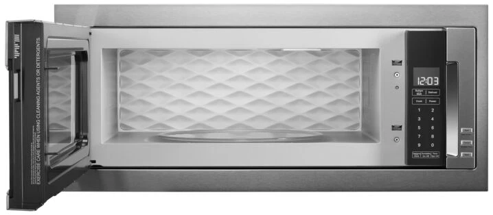 KitchenAid Stainless Steel Built-In Low Profile Microwave with Trim Kit (1.1 cu. ft.) - YKMBT5011KS - Image 2