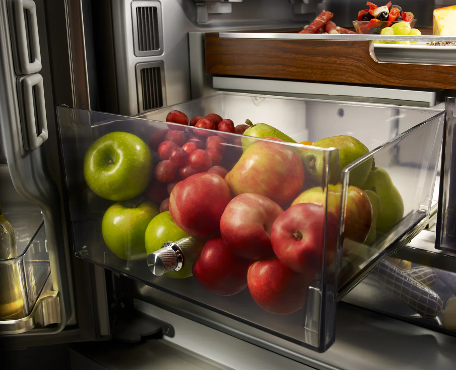KitchenAid 35.8" 23.8 Cu. Ft. Stainless Steel Counter-Depth French Door Refrigerator - KRFC704FPS - Image 12
