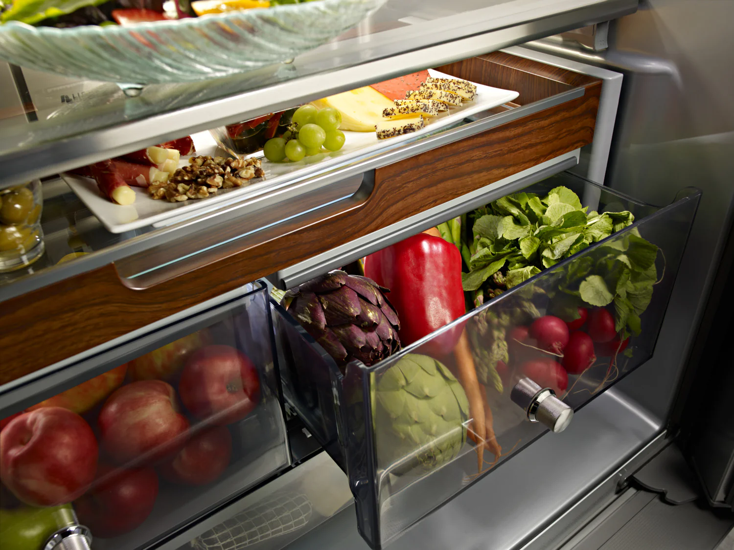 KitchenAid 35.8" 23.8 Cu. Ft. Stainless Steel Counter-Depth French Door Refrigerator - KRFC704FPS - Image 13