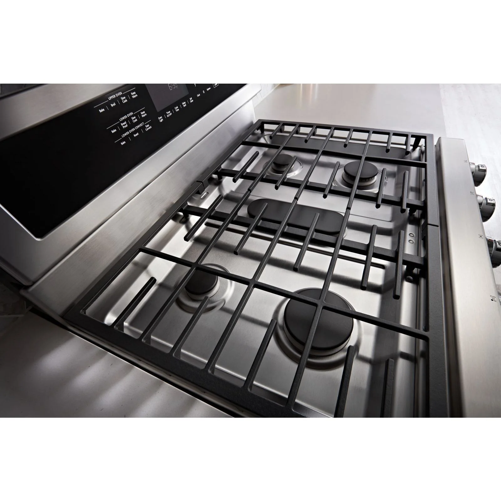 KitchenAid Stainless Steel Freestanding Double Oven Convection Gas Range (6.0 Cu. Ft.) - KFGD500ESS - Image 6