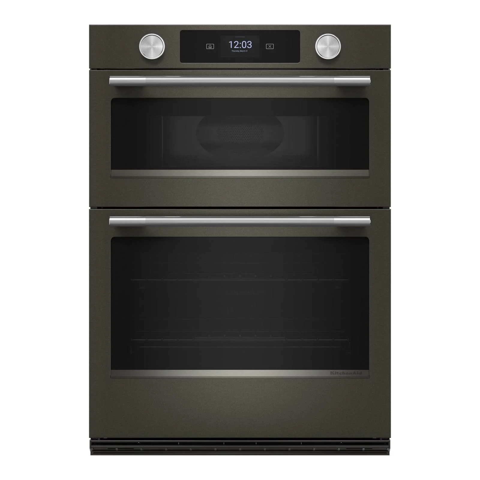 KitchenAid Stainless Steel Handle and Knob Hardware Accessory Kit for 30" Double Wall Oven & Microwave Combo - W11774416 - Image 3
