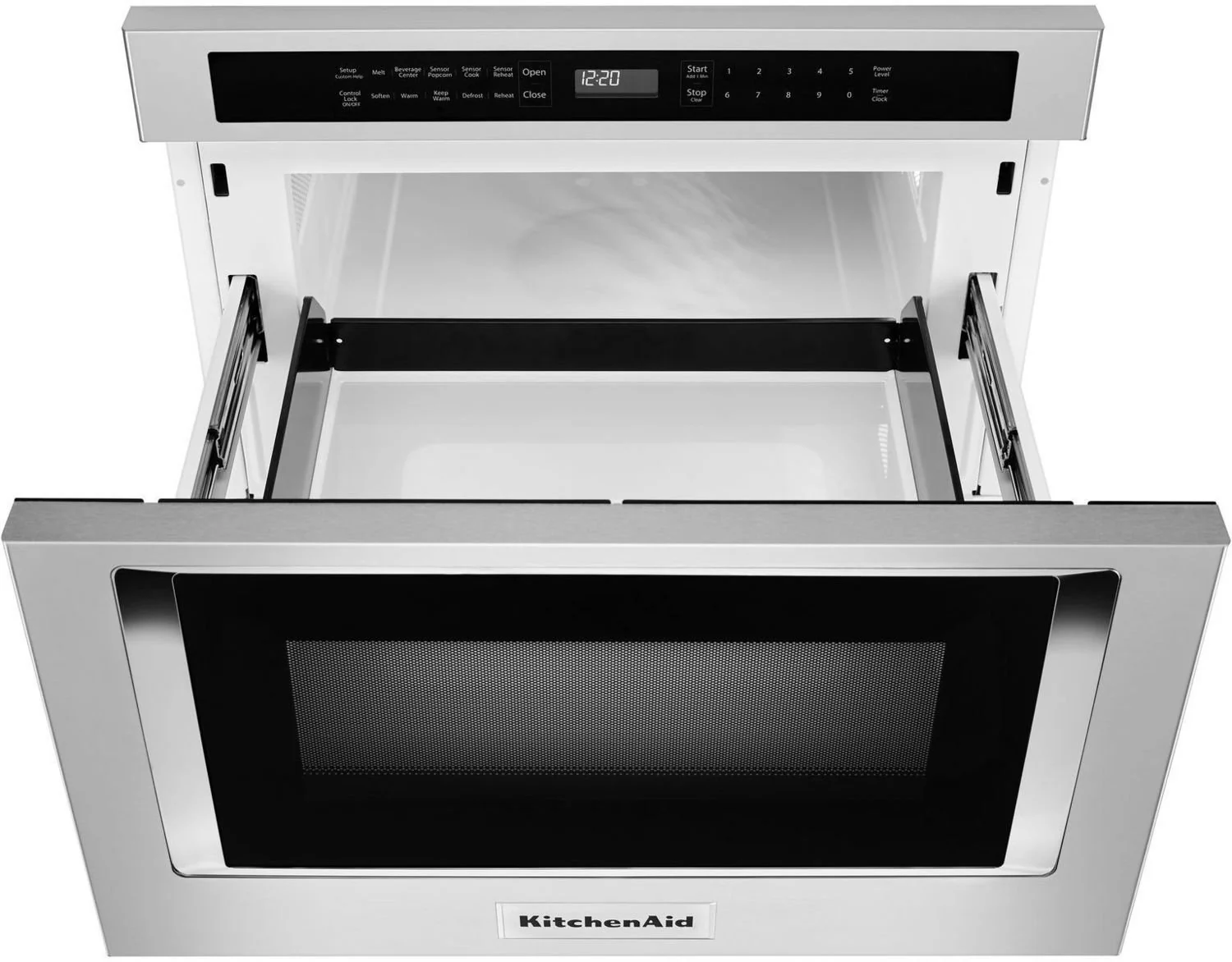 KitchenAid Stainless Steel Under-Counter Microwave Oven Drawer (1.2 Cu. Ft.) - KMBD104GSS - Image 8