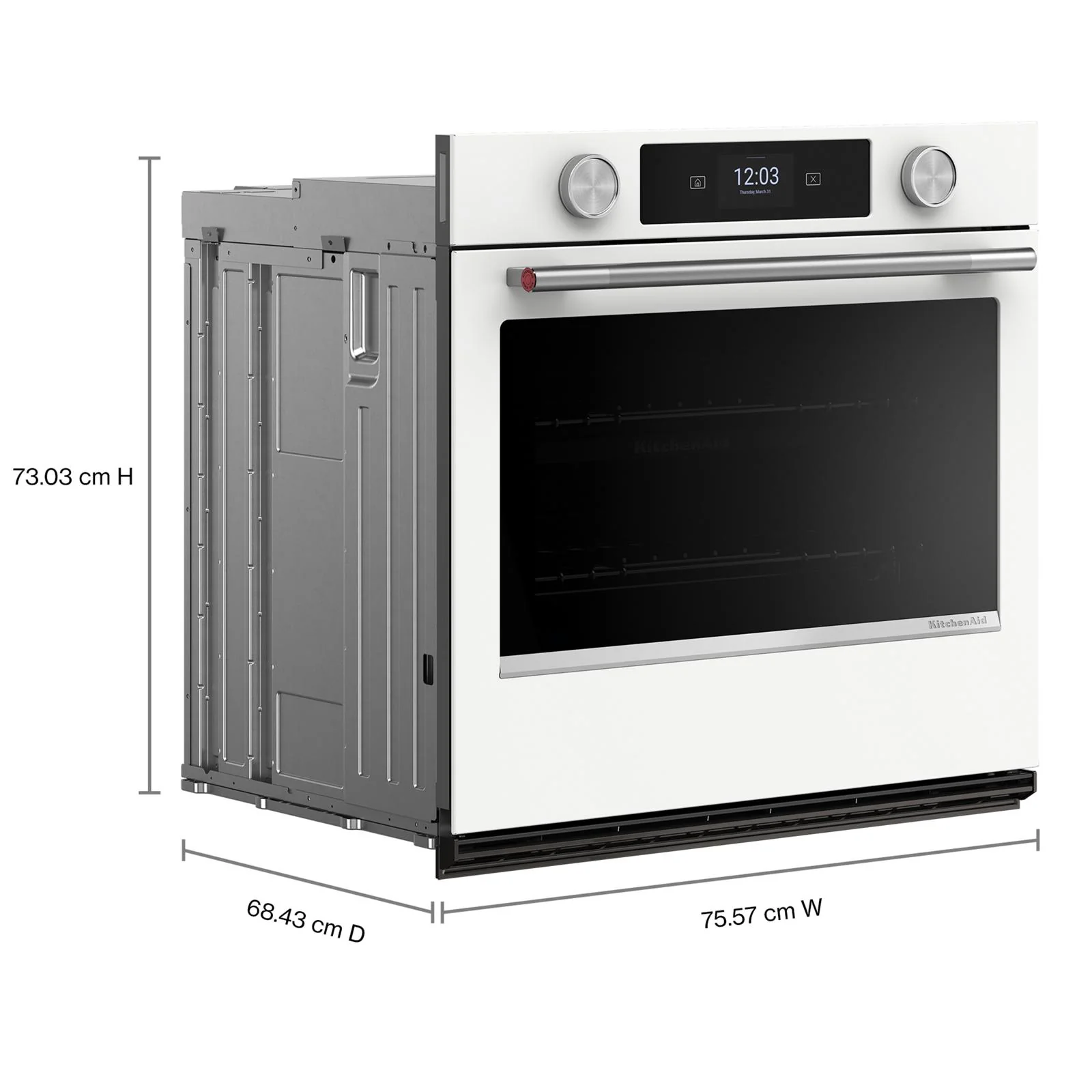 KitchenAid White 30" Wall Oven (5.0 cu ft) - KOES730SWH - Image 7