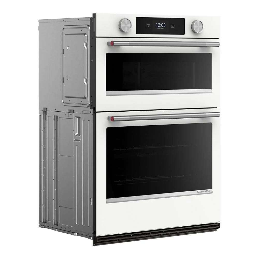 KitchenAid White 30" Wall Oven with Microwave (6.4 cu ft) - KOEC730SWH - Image 3