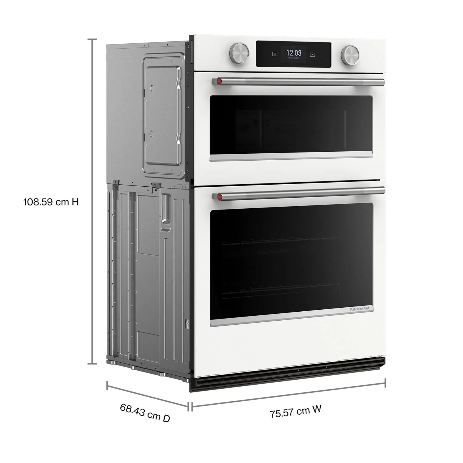 KitchenAid White 30" Wall Oven with Microwave (6.4 cu ft) - KOEC730SWH - Image 7