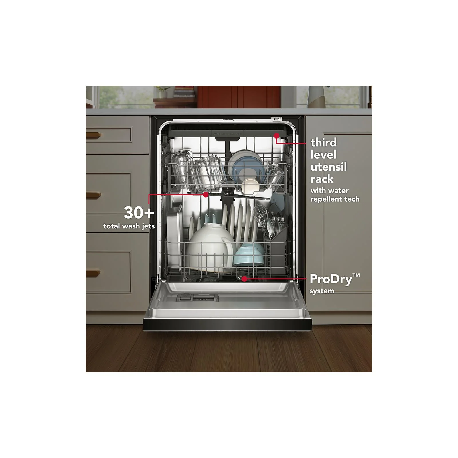 KitchenAid White Dishwasher (47 dBA) - KDFS224SWH - Image 11