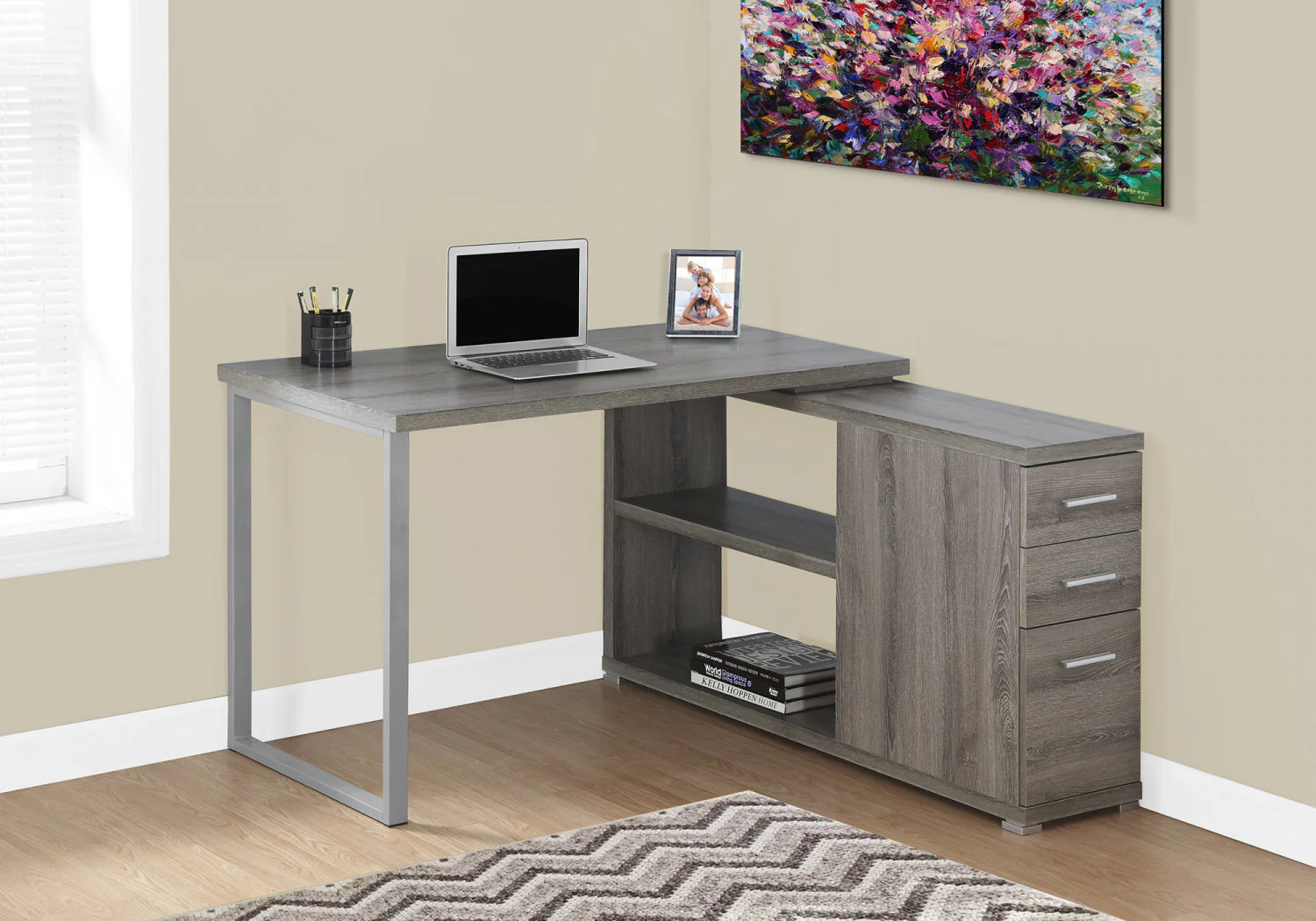 Kivo Desk - Taupe - Image 2