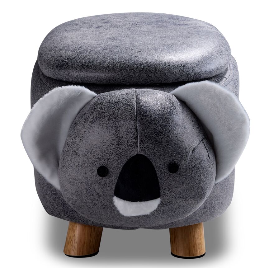 Koala Storage Ottoman - Grey - Image 3
