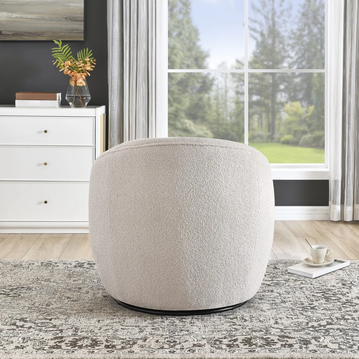 Kolly Accent Chair - Beige - Image 4