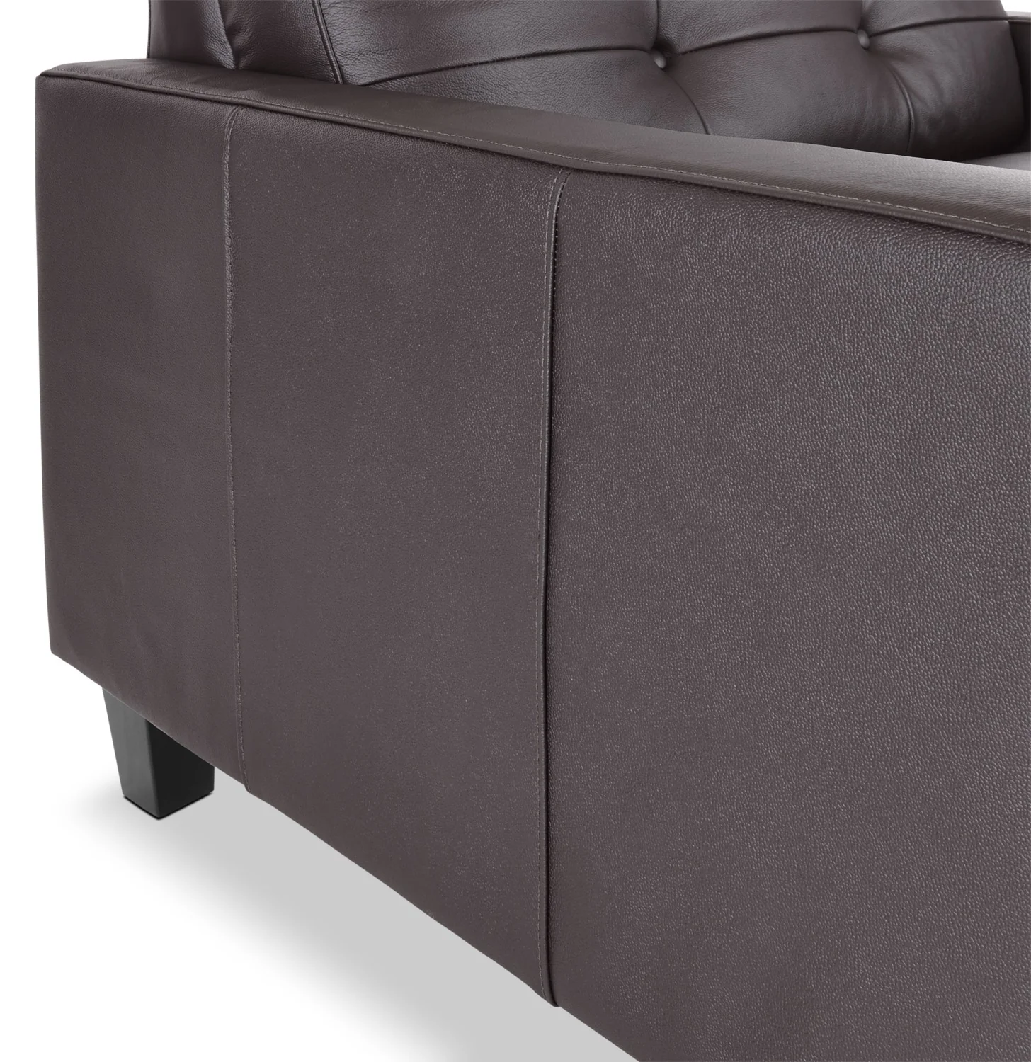 Kylie Leather Chair and a Half - Coffee - Image 4