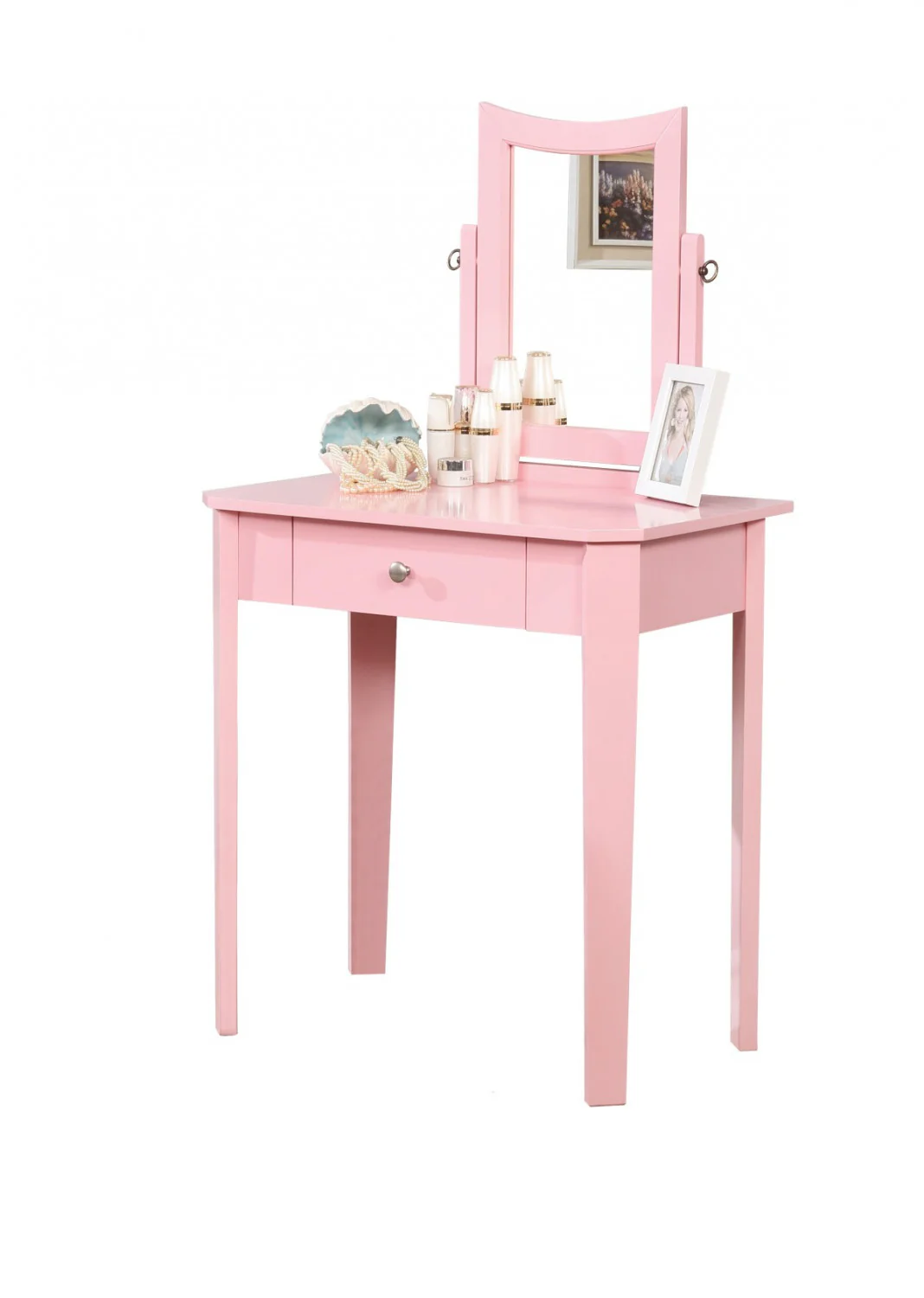 Kyrie Vanity Table Set - Pink - Image 3