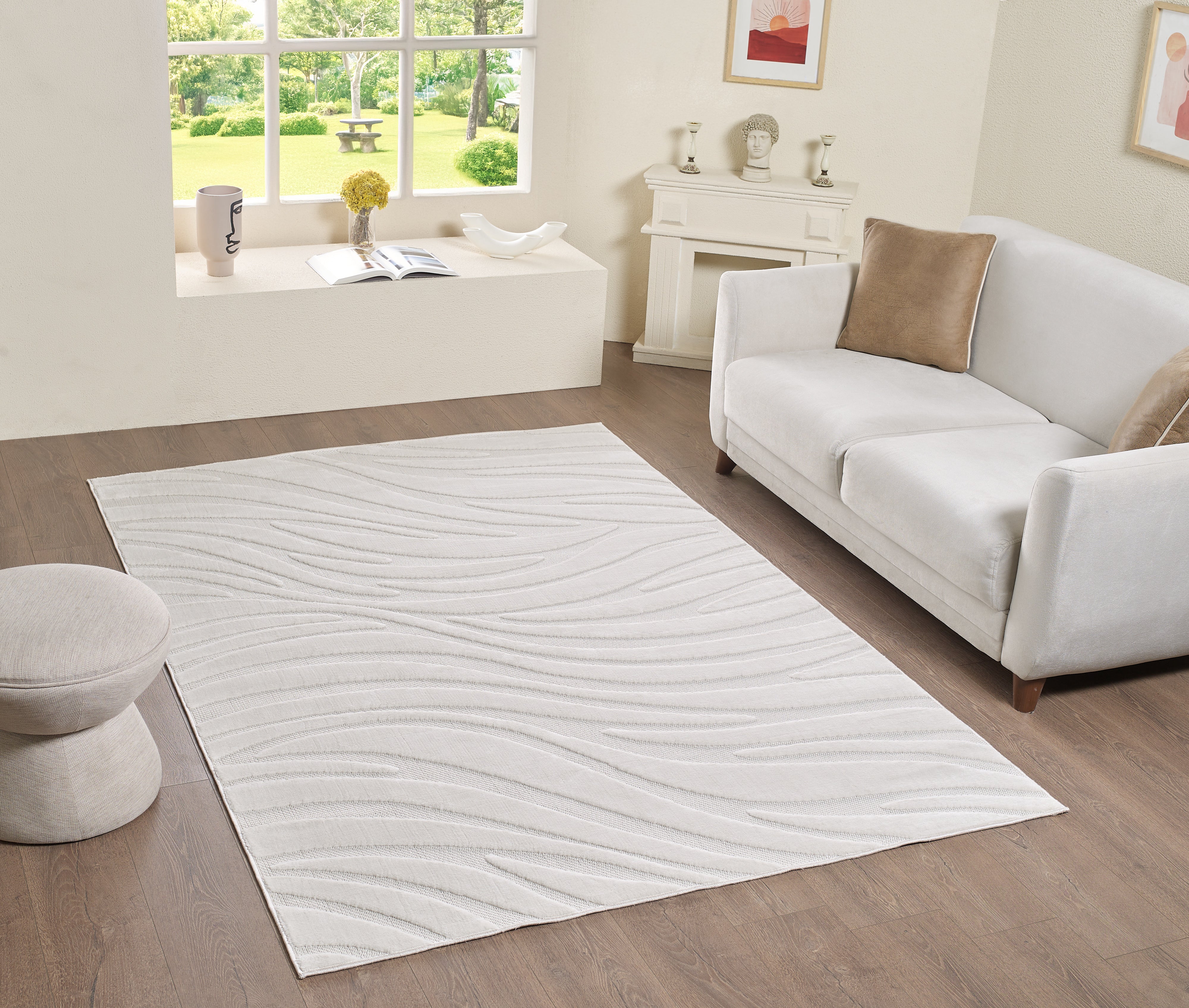 L2 Decor Cornelle Area Rug 7' x 10' - Cream - Image 2