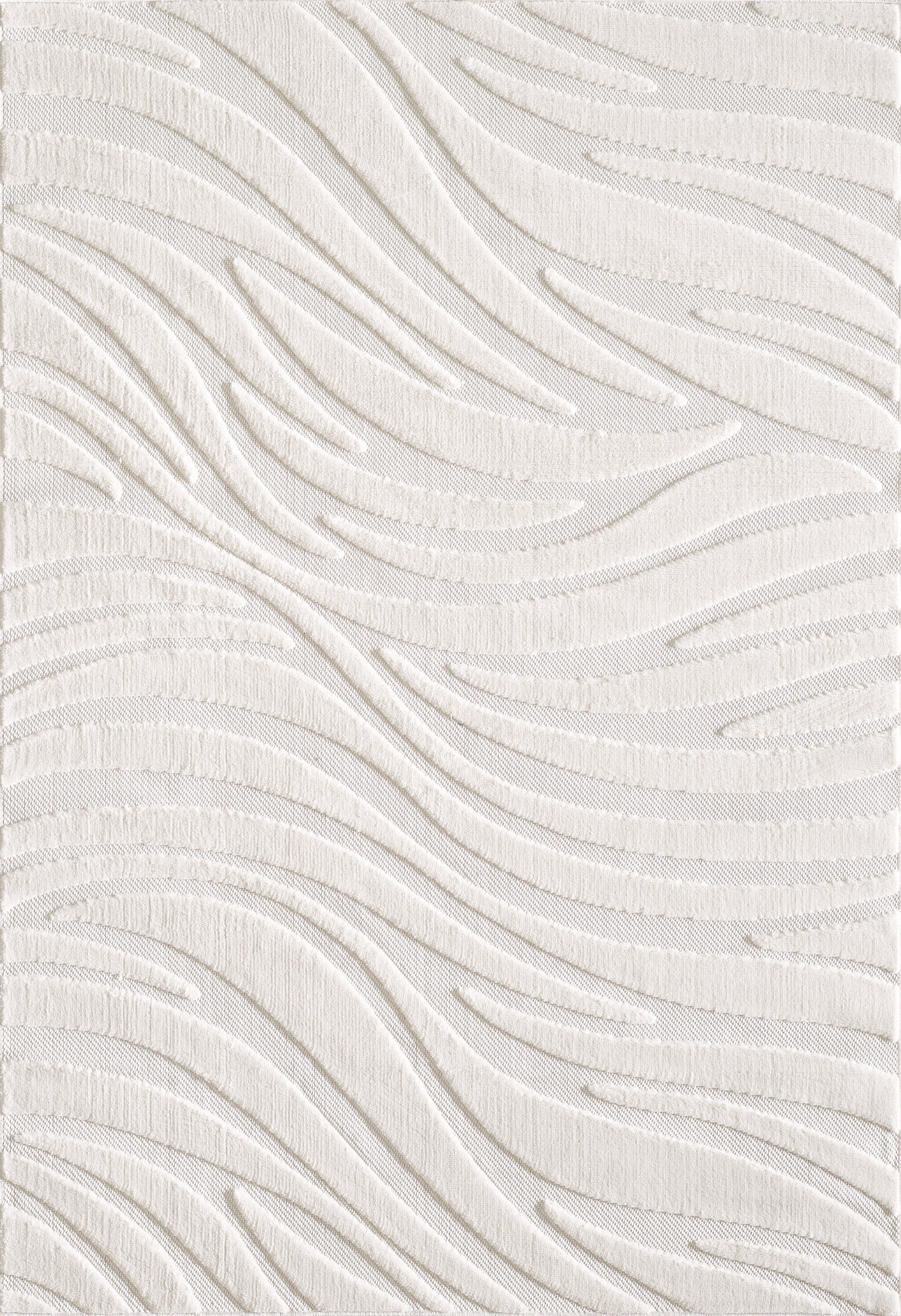 L2 Decor Cornelle Area Rug 7' x 10' with Underpad - Cream