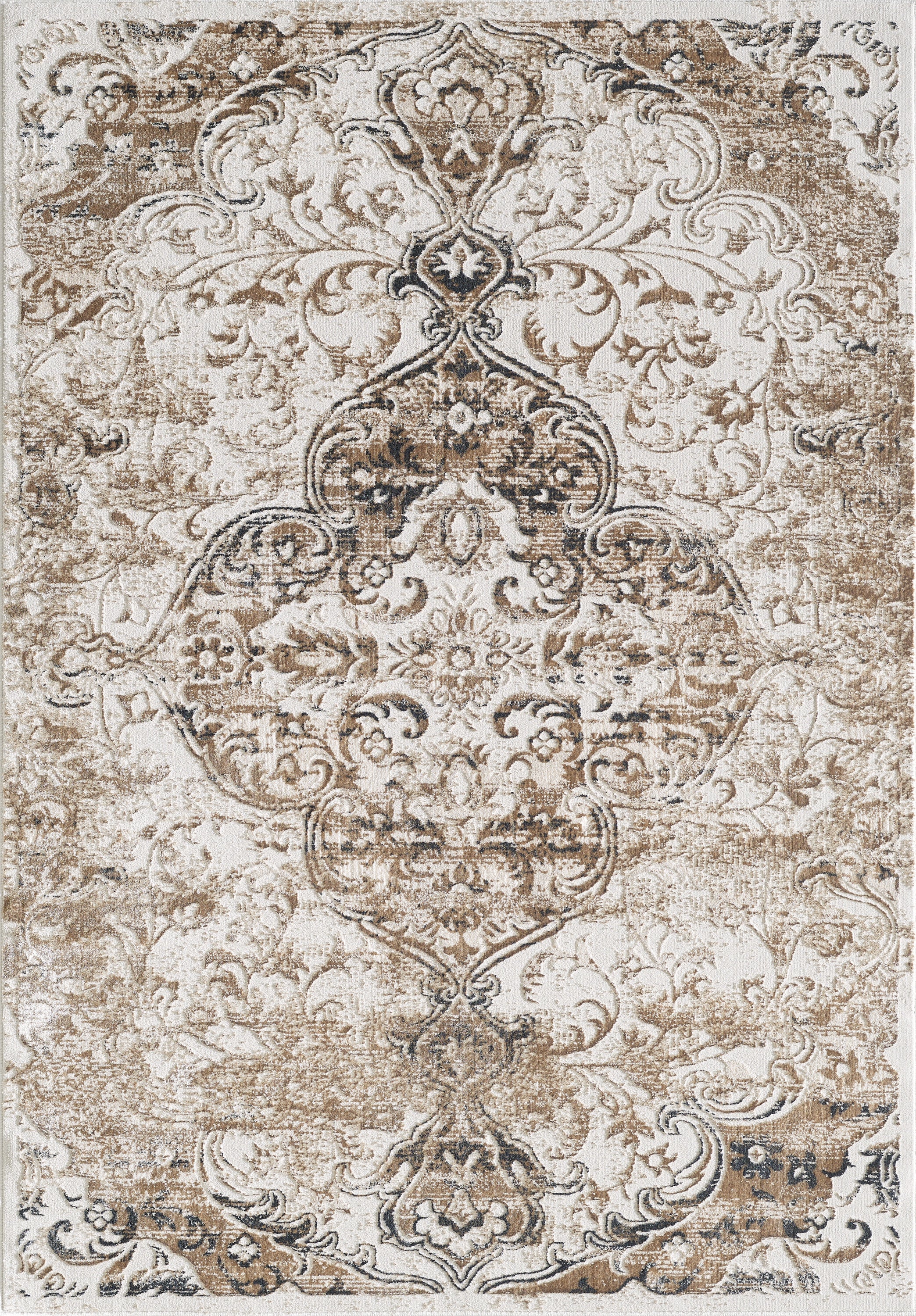 L2 Decor Emojy Area Rug 7' x 10' - Cream