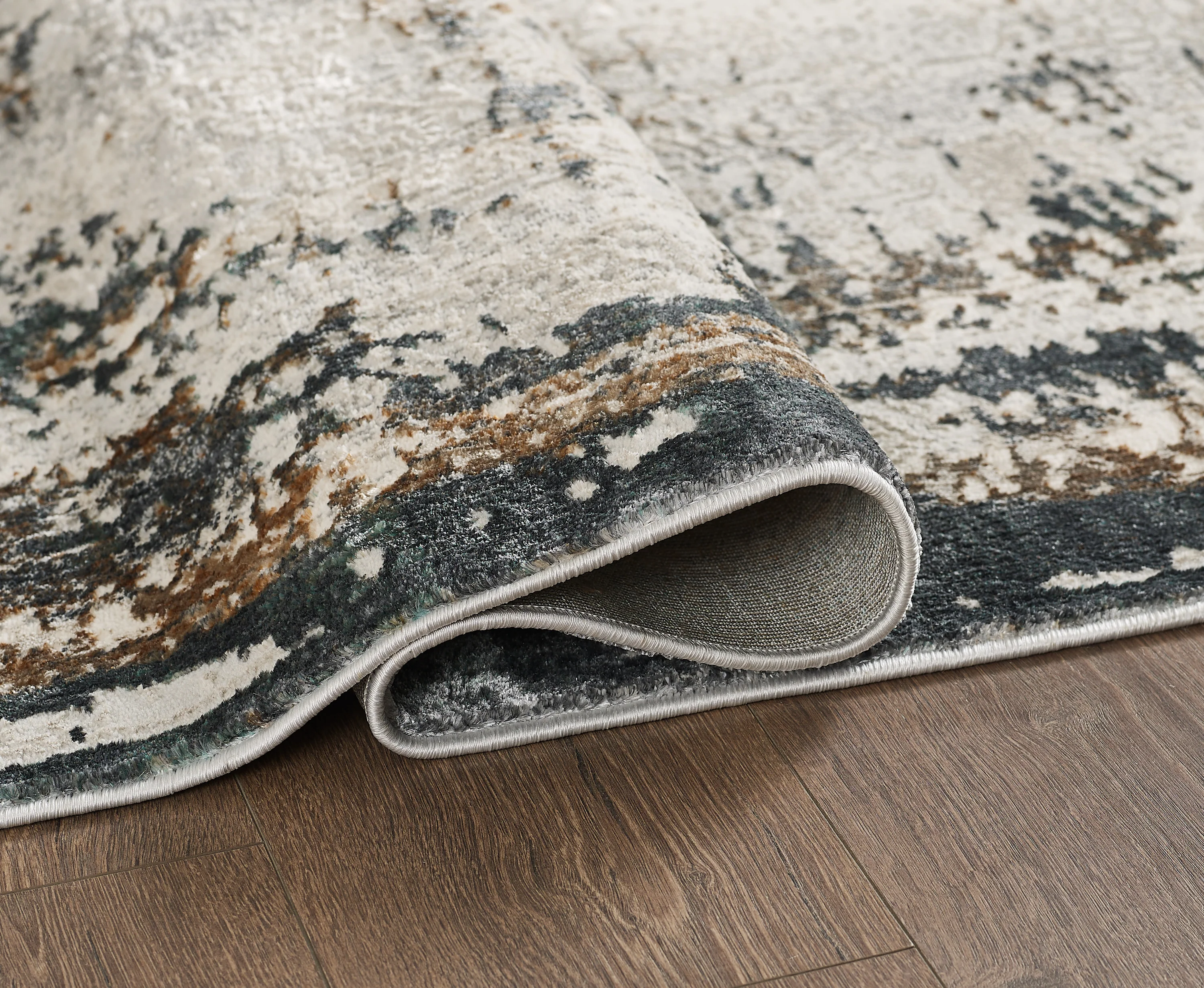 L2 Decor Emojy Area Rug 7' x 10' - Cream, Grey - Image 3
