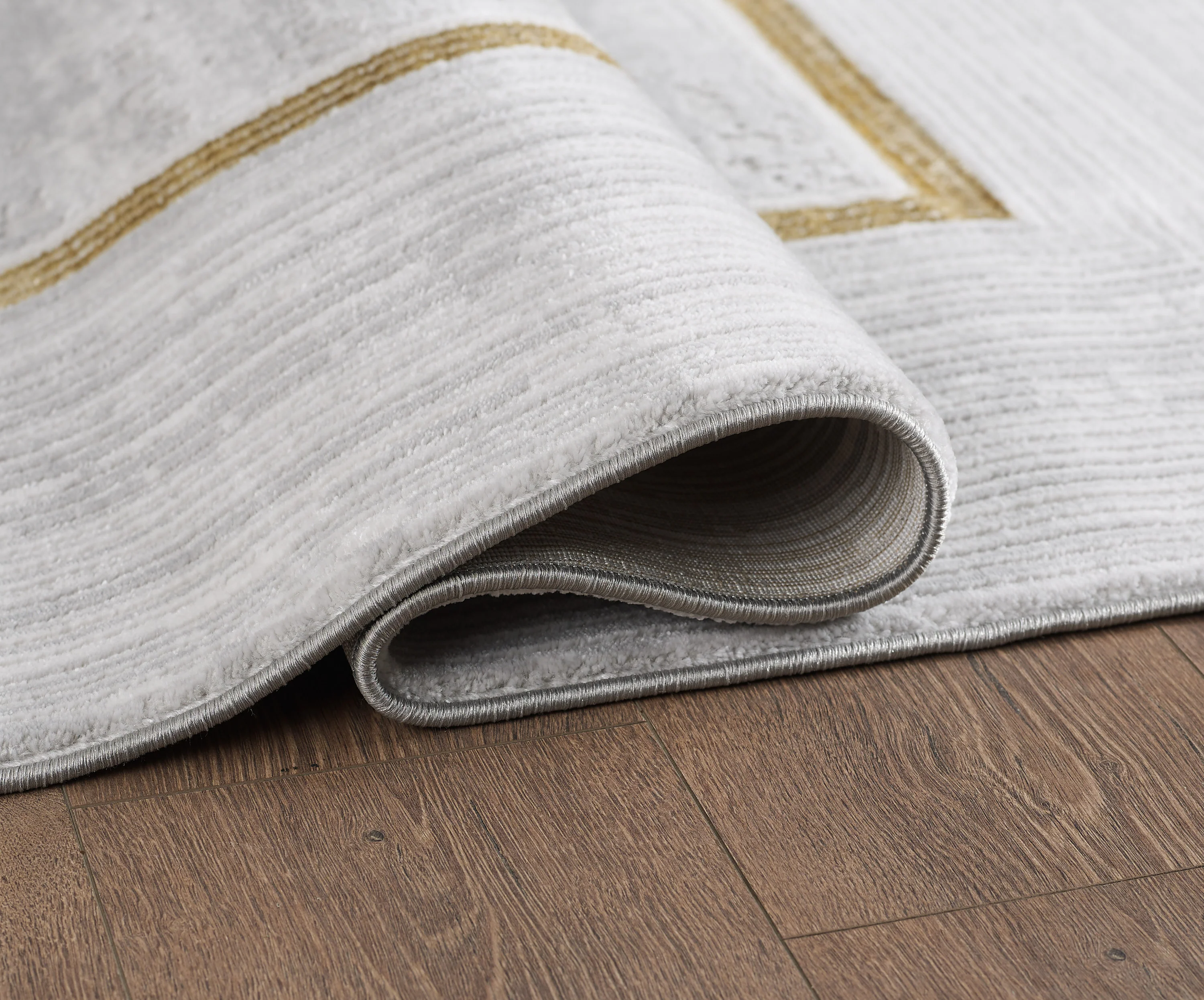 L2 Decor Lazer Area Rug 8' x 11' - Light Grey - Image 3