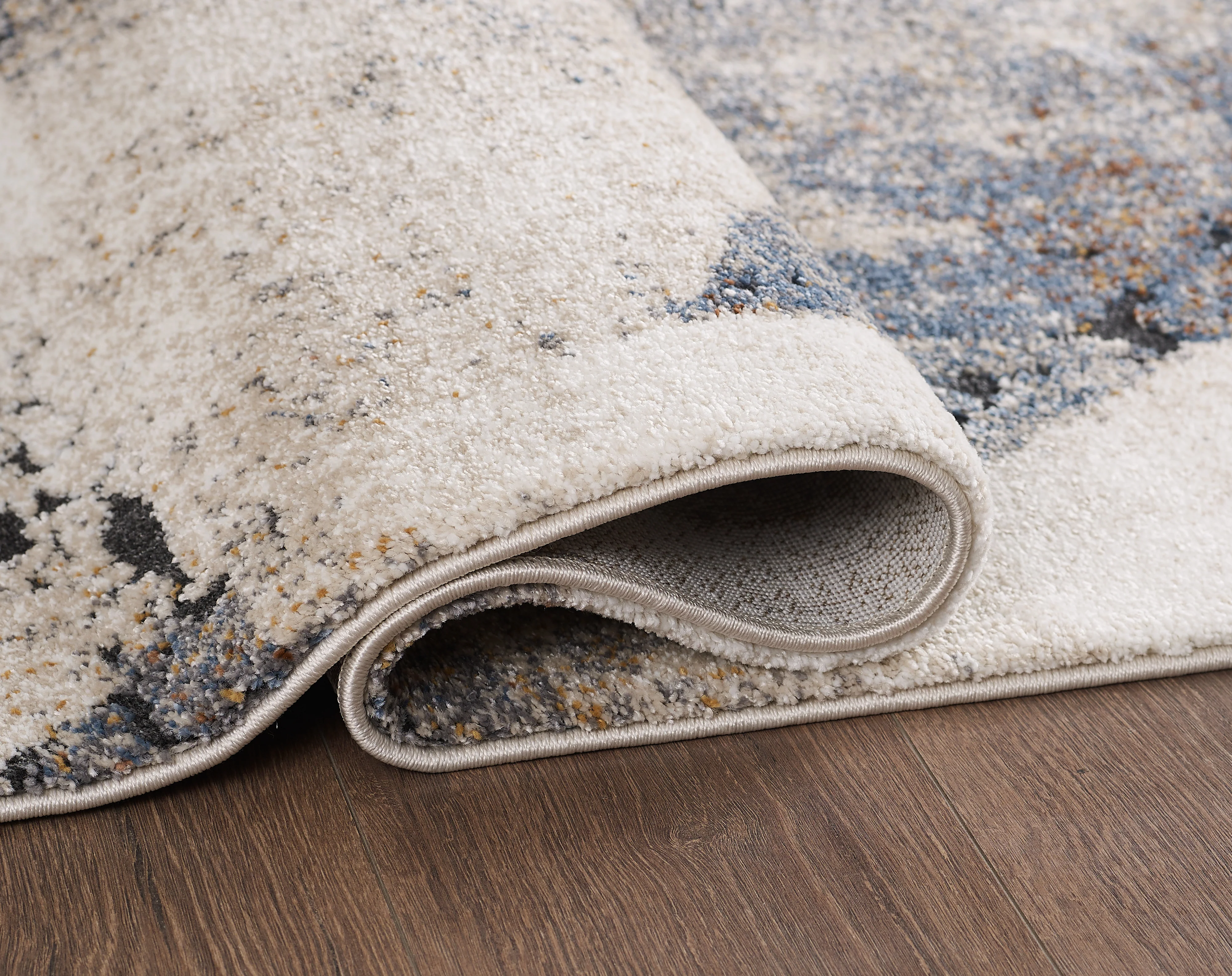 L2 Decor Panorama Area Rug 7' x 10' - Blue, Cream - Image 3