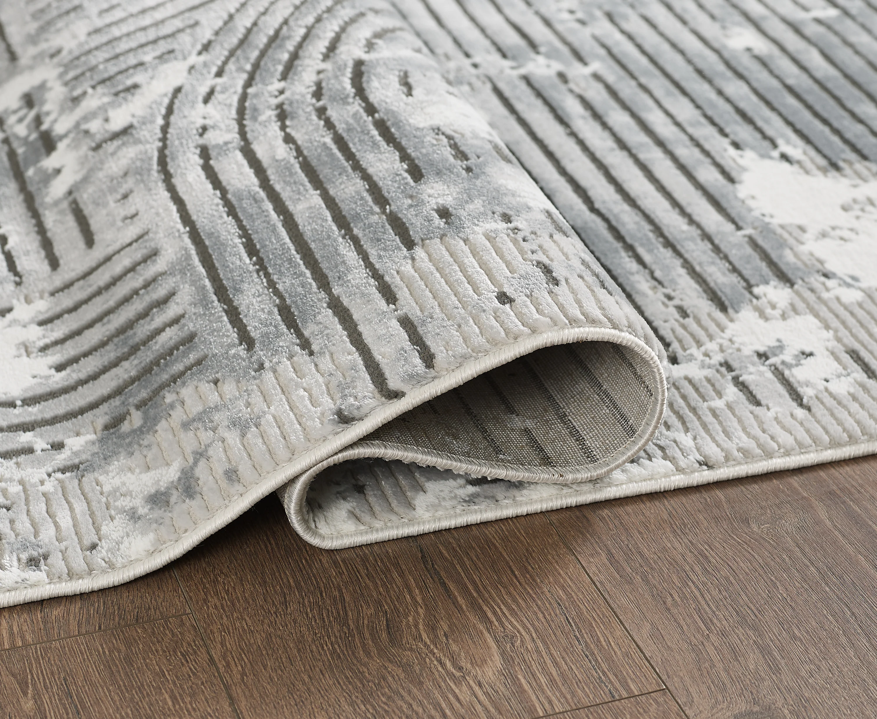 L2 Decor Petra Area Rug 5' x 8' - Dark Grey - Image 3