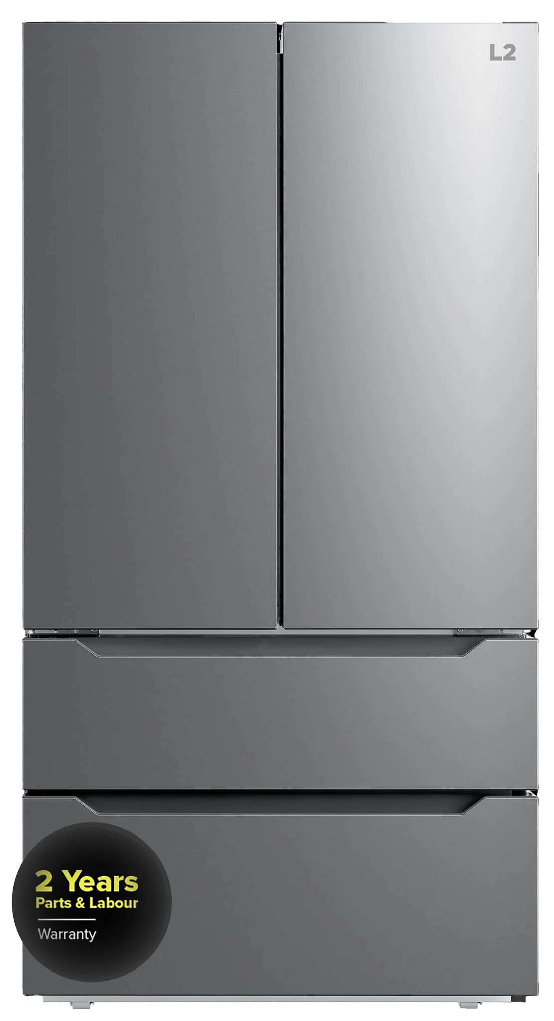 L2 36" 22.48 Cu. Ft. Stainless Steel Counter-Depth French Door Refrigerator - LRQ23B4AST - Image 2