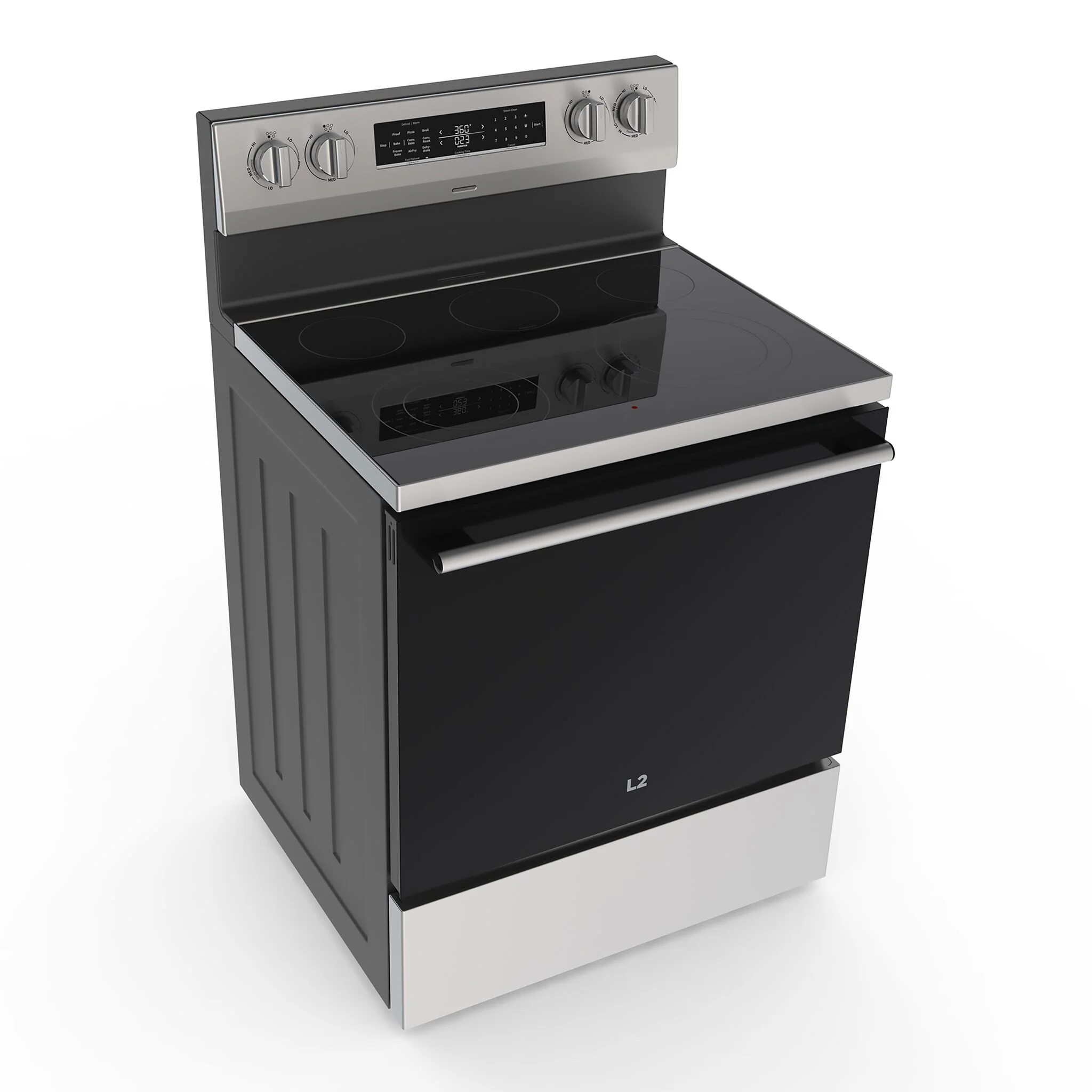 L2 Stainless Steel Free Standing Electric Range with True Convection & Air Fry (5.8 cu. ft.) - LR5800CSS - Image 6